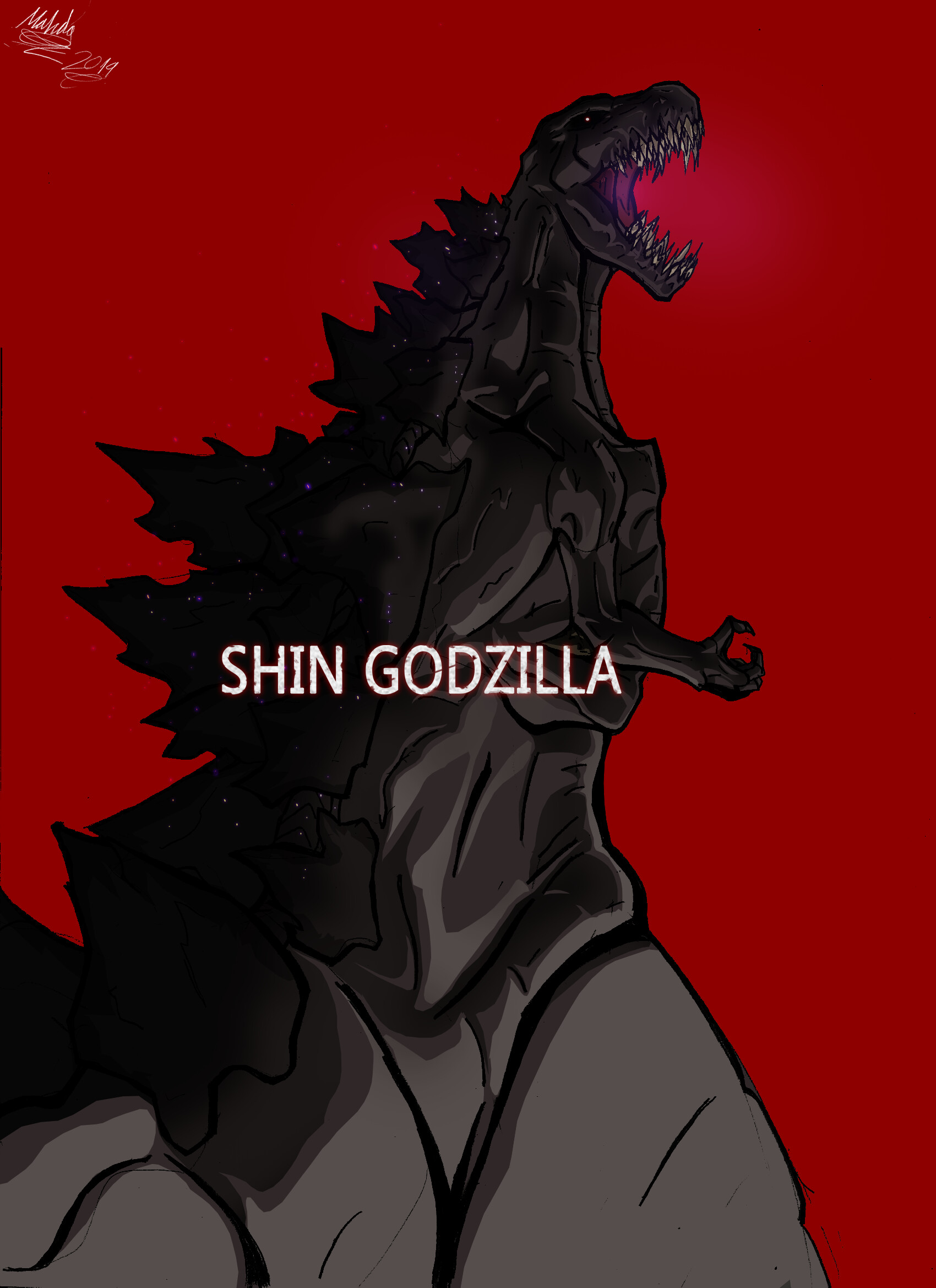 Artstation Cover Shin Godzilla Film Bionicx