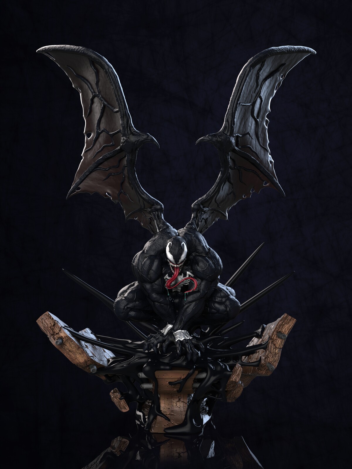 winged venom glow in the dark