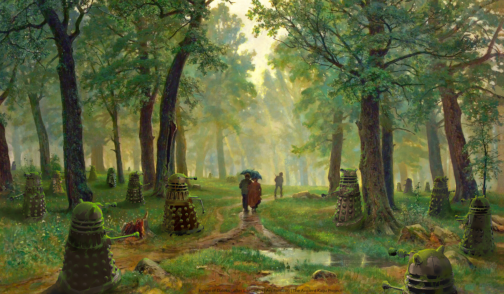Forest of Daleks after Shishkin