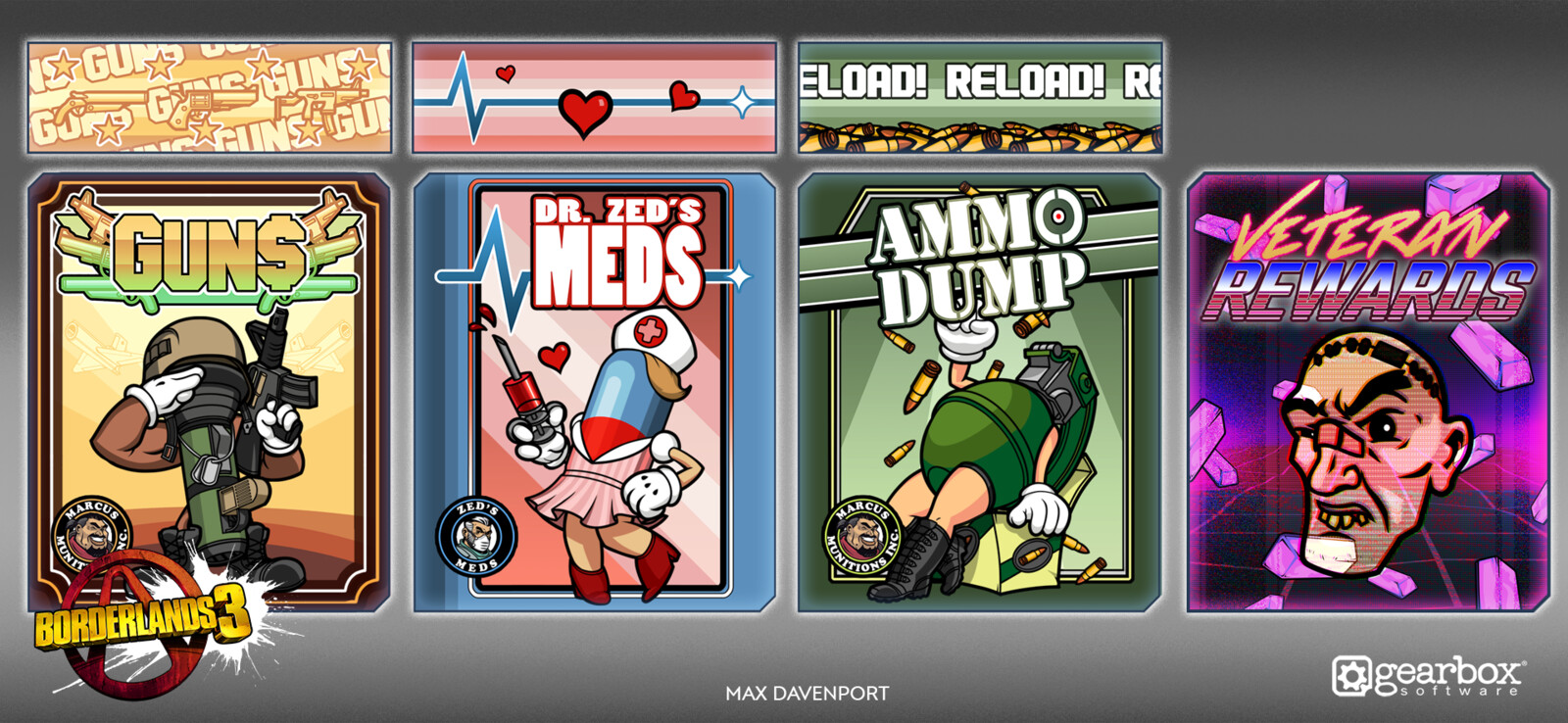 Max Davenport Borderlands 3 Vending Machine Faceplates