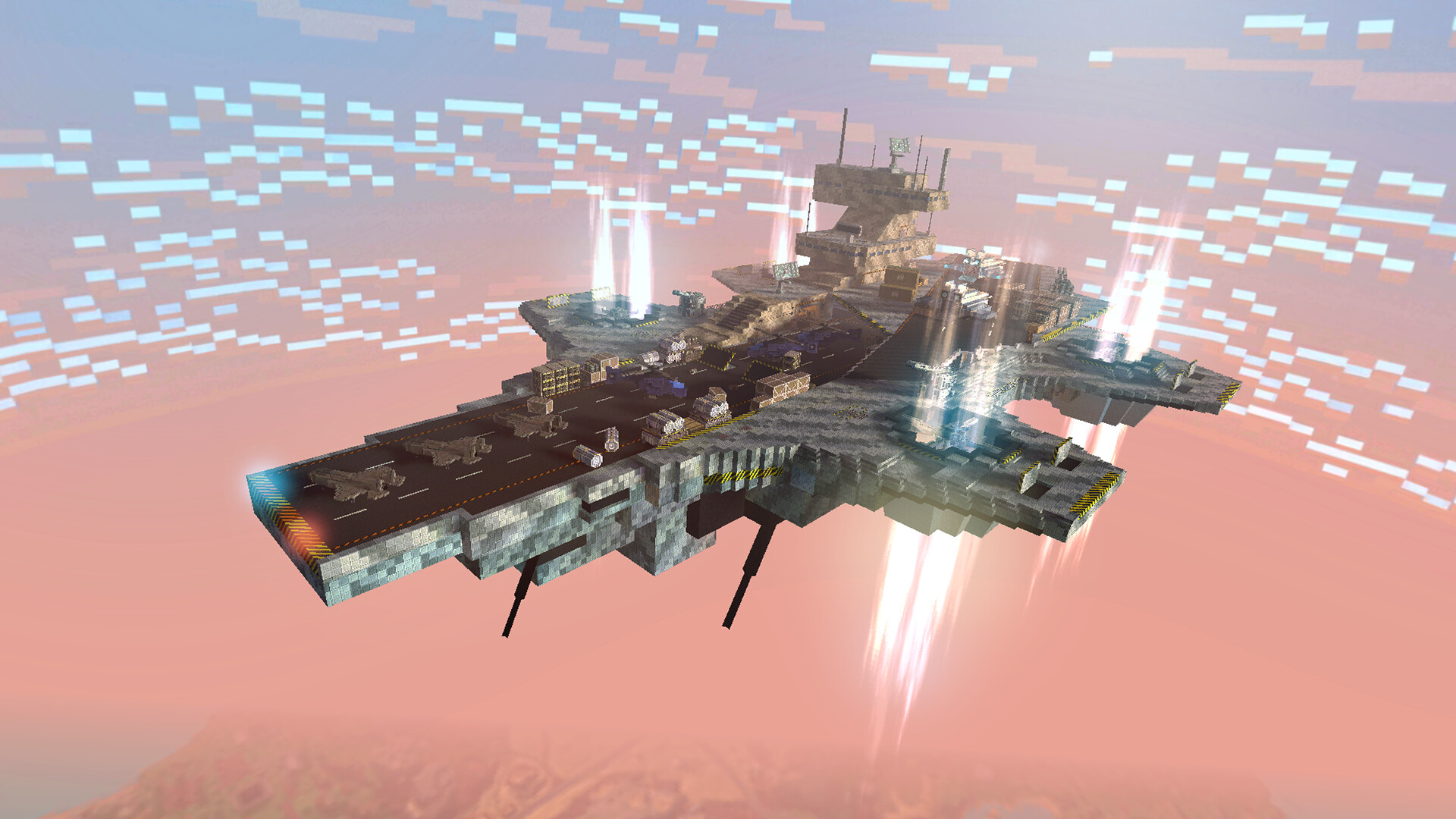 Artstation Pixel Gun 3d Helicarrier Level Design Alexey Migulev