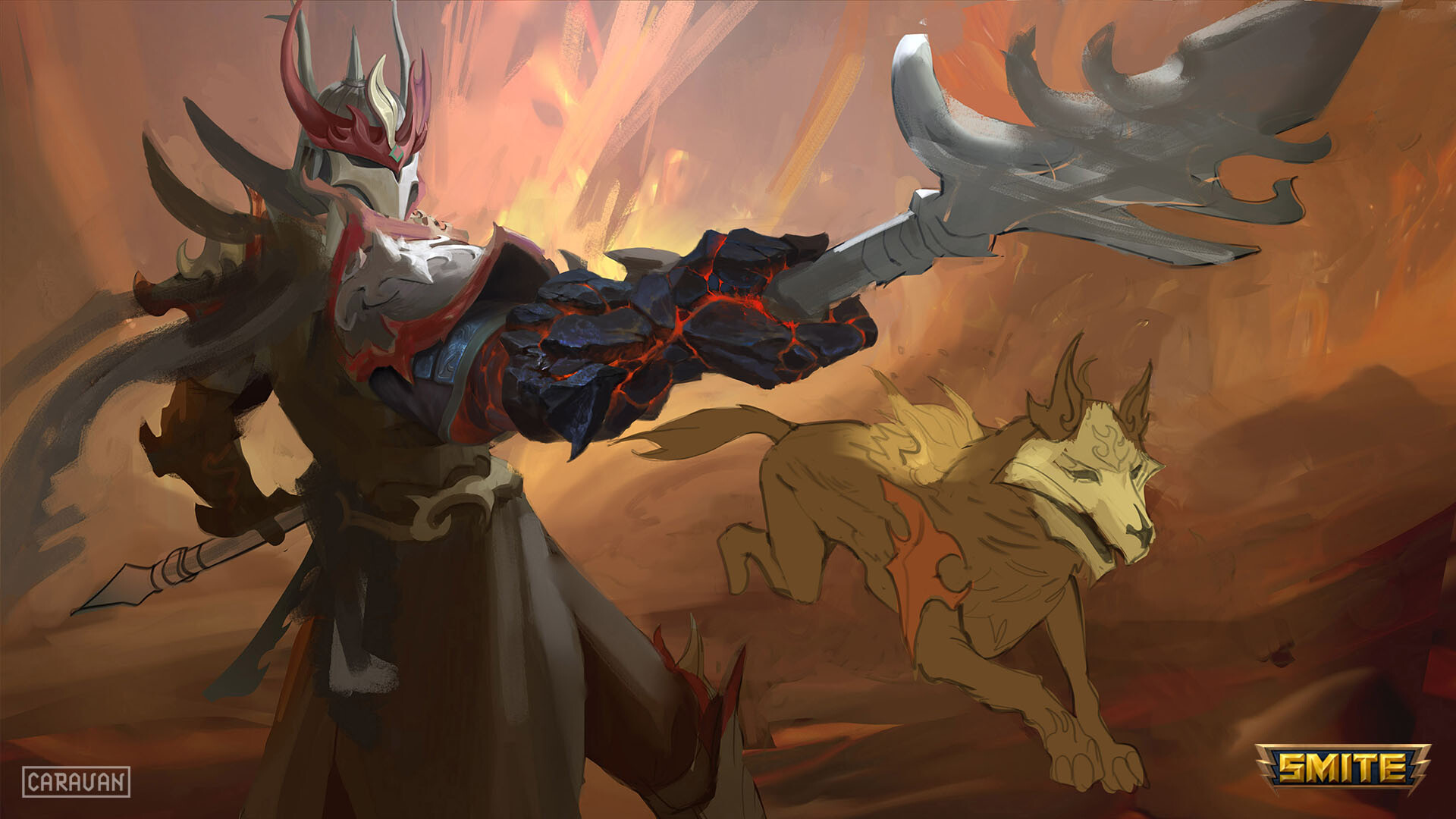 Hendry Iwanaga Smite Molten Shogun Erlang Shen Skin,Sad Mood Alone Lonely Sad Anime Boy