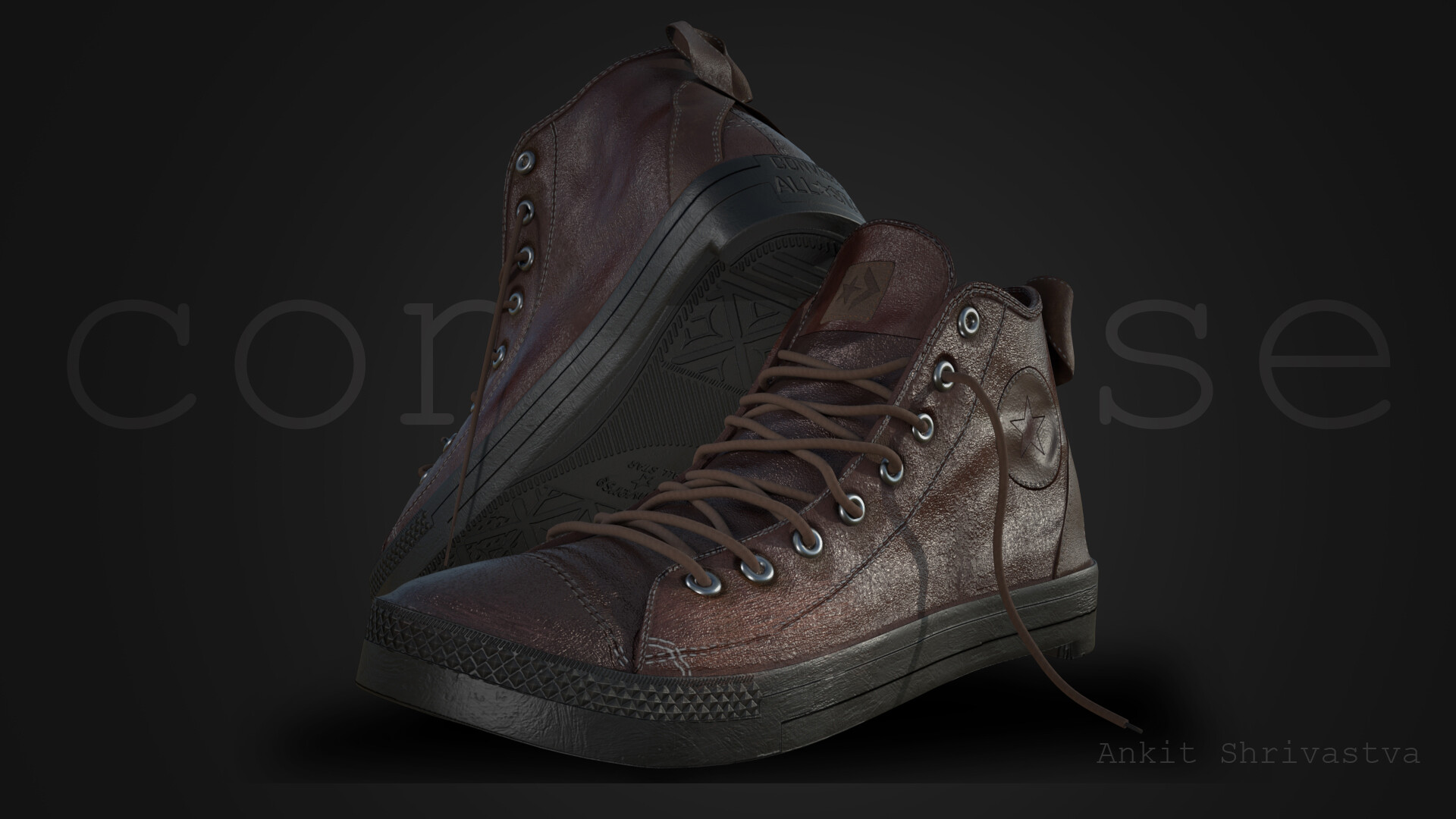 converse crocodile leather