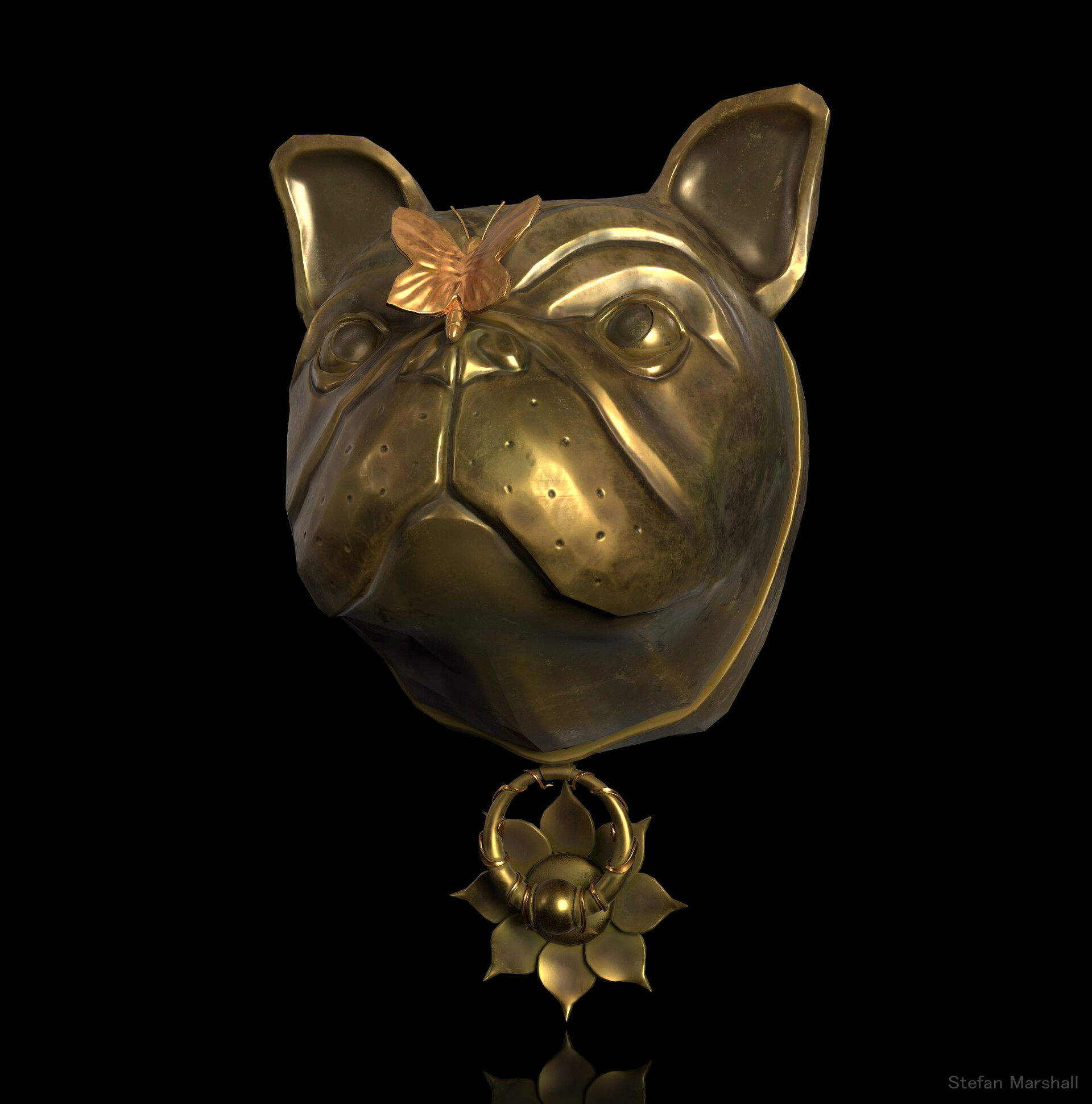 ArtStation Door Knocker: French Bulldog