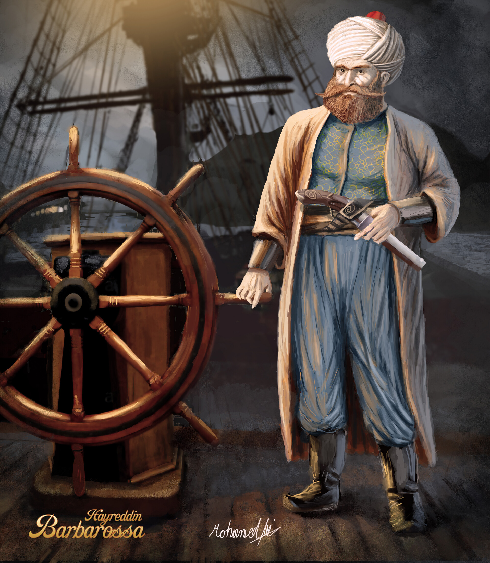 Artstation Hayreddin Barbarossa Mohamed Ali
