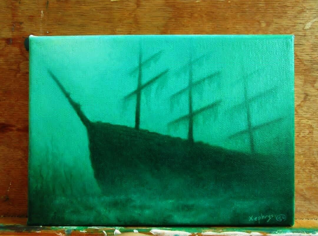 Artstation Underwater Shipwreck Sarah Olofsson