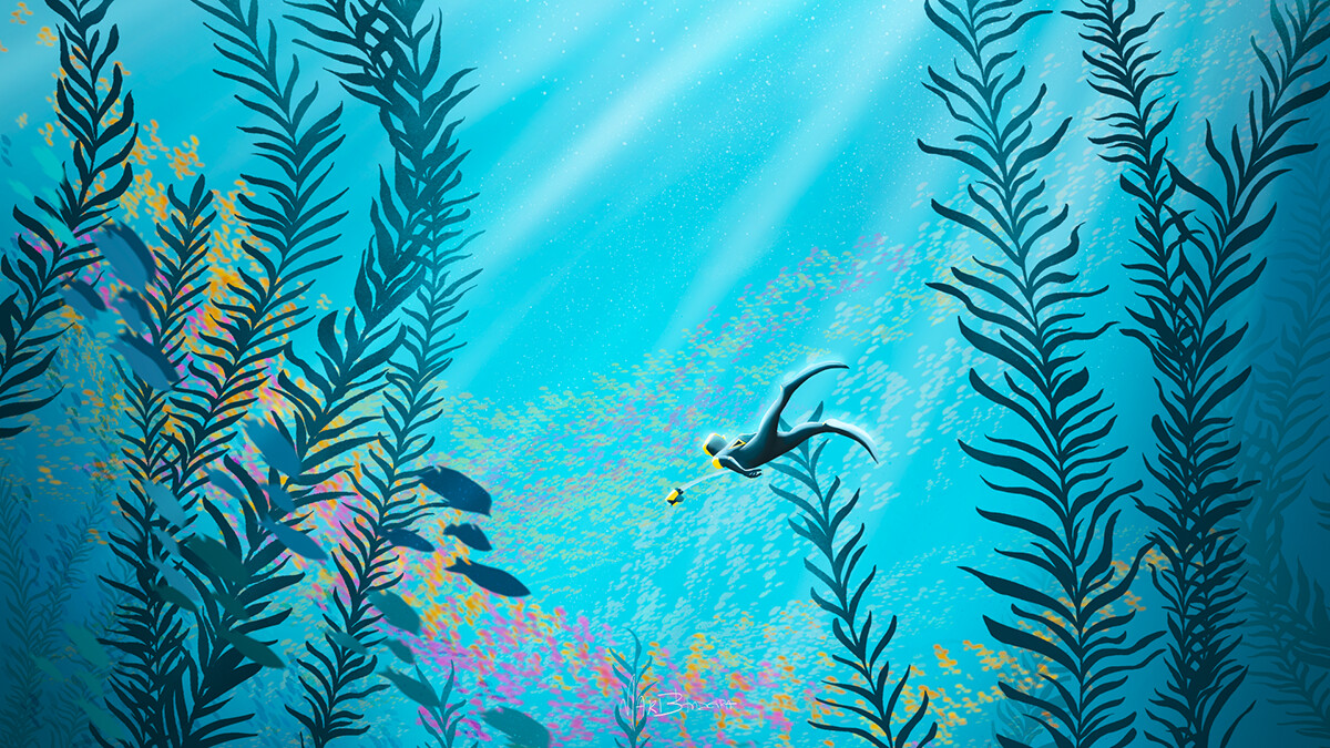 mari bandeira abzu underwater