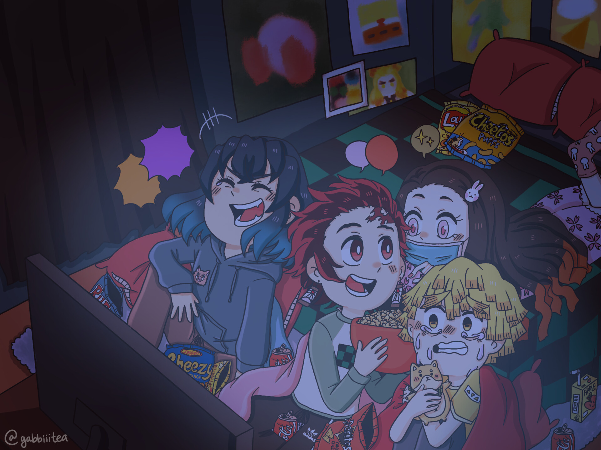 Artstation Kimetsu No Yaiba Movie Night Gabrielle Roy