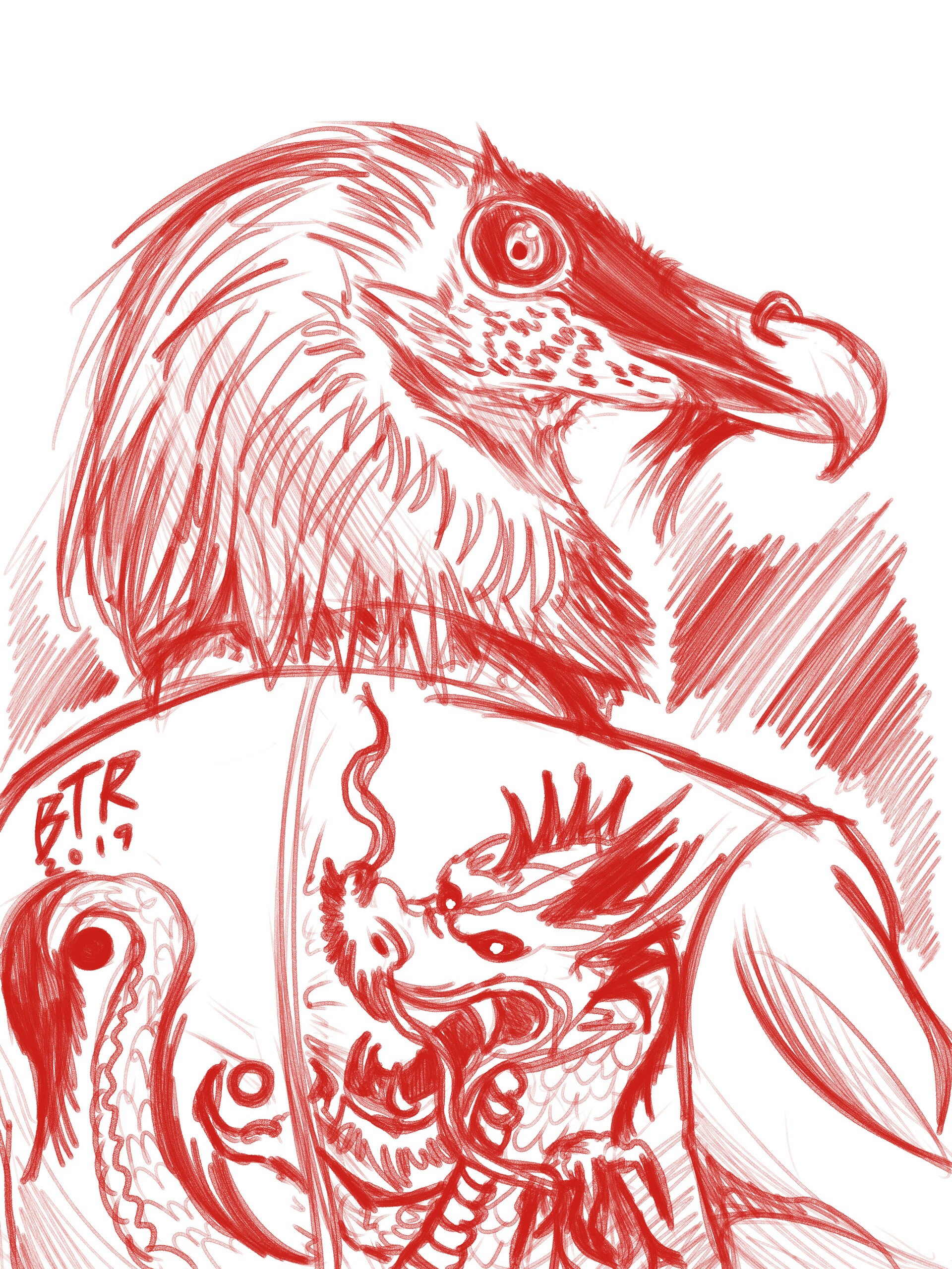 Artstation Sakaguchi Kane Sketches Bearded Vulture Benjamin Ratterman