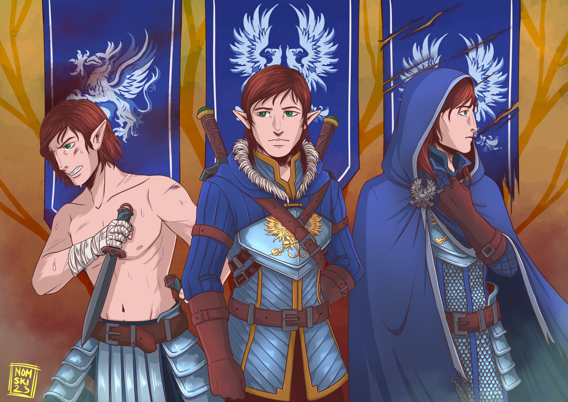 Mahariel and Tabris (Dragon Age: Origins) by Wilvarin-chan on DeviantArt