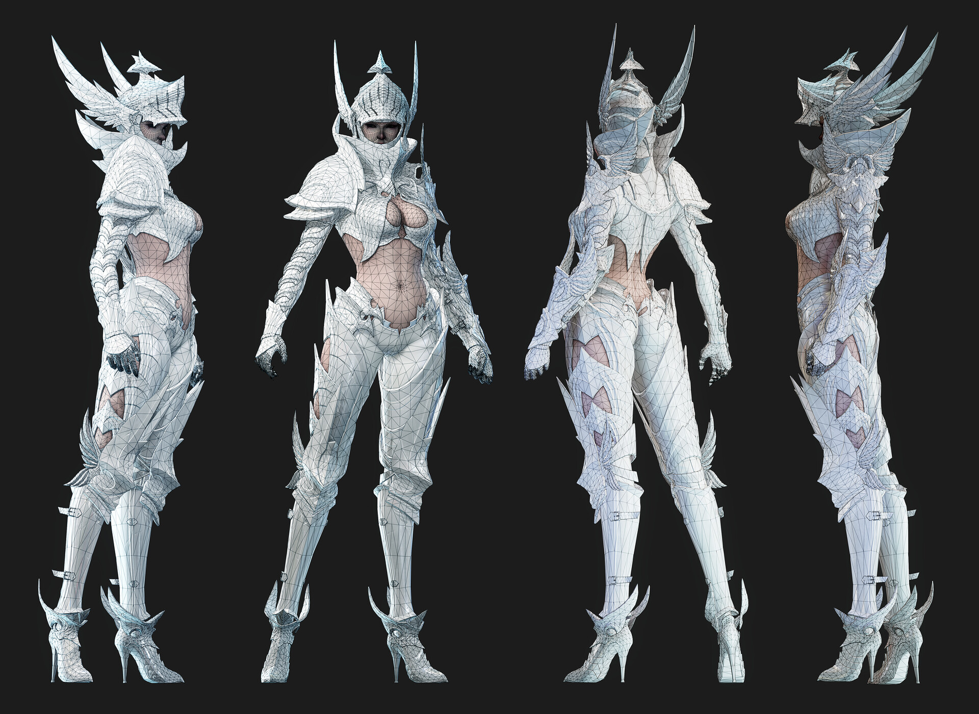 Artstation Womangamecharacter Modeling 여자게임캐릭터 모델링 Young Jin Lim