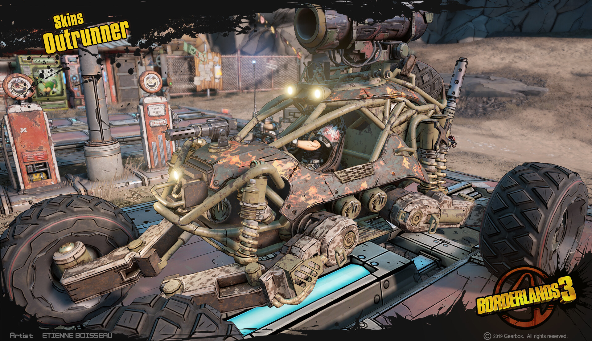 Artstation Borderlands 3 Outrunner Skins Etienne Boisseau