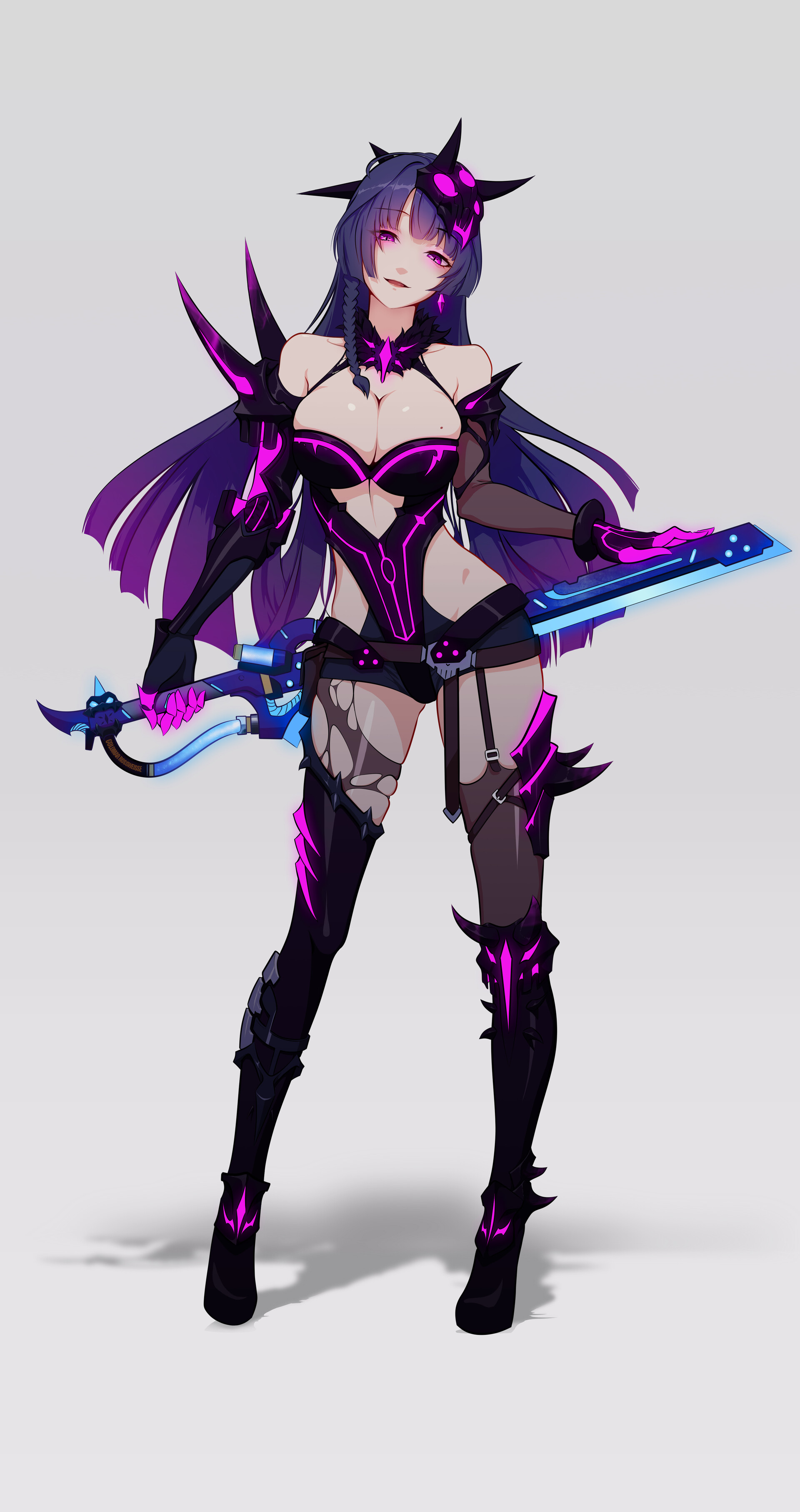Artstation 雷电女王的鬼铠 Colomar