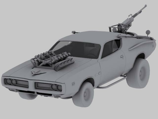 ArtStation - Fury Road 1971 Super Bee Caltop (Gameready)