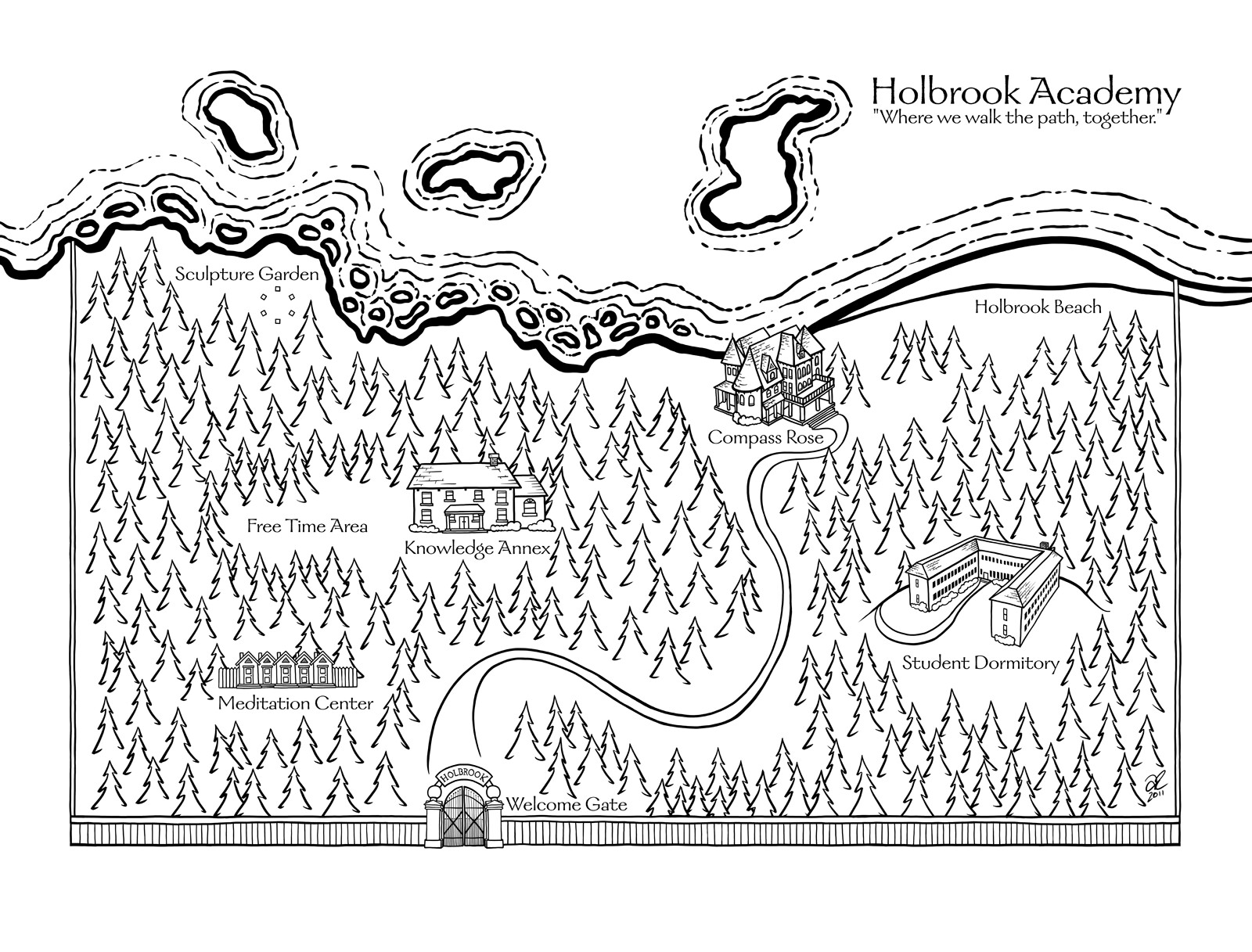 Holbrook Academy Campus Map