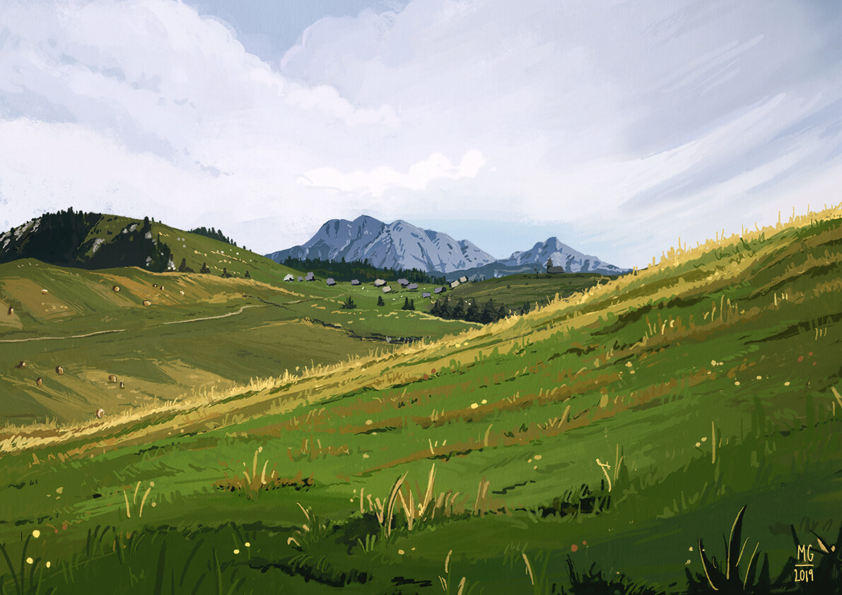 I love the mountains and hiking.