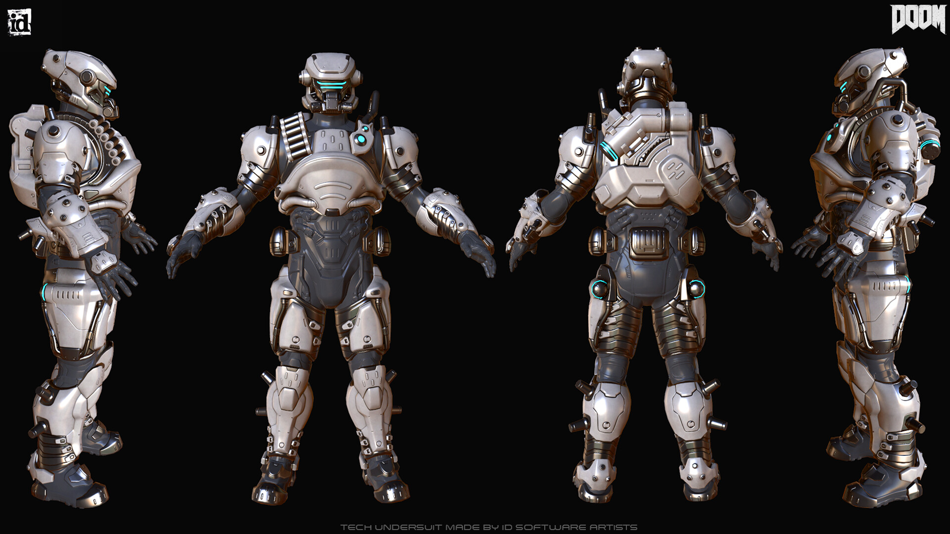 Artstation Doom 16 Multiplayer Armor ron Cruz