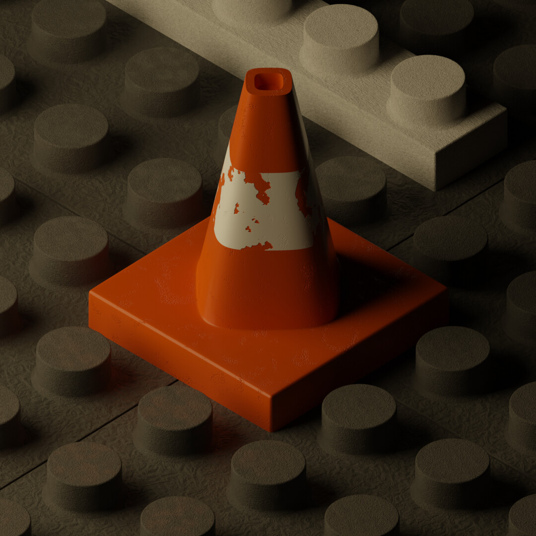 lego traffic cone