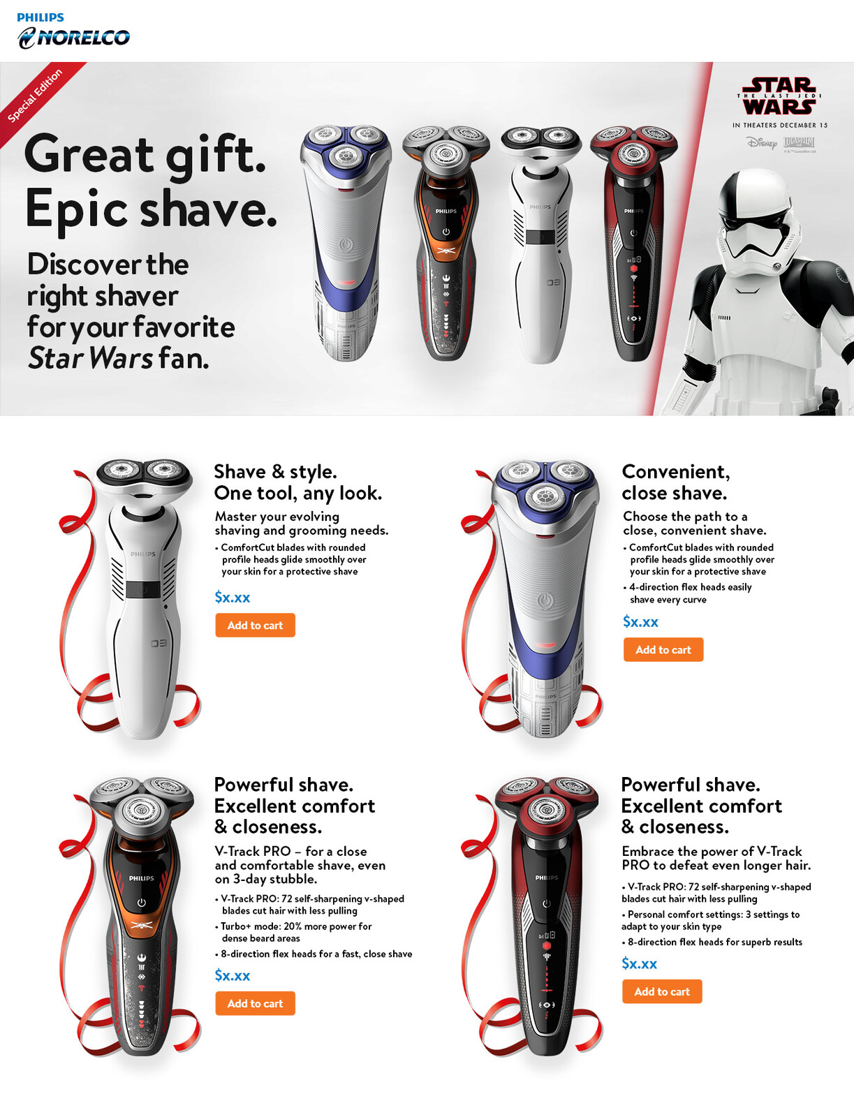 Philips Norelco Star Wars Shavers