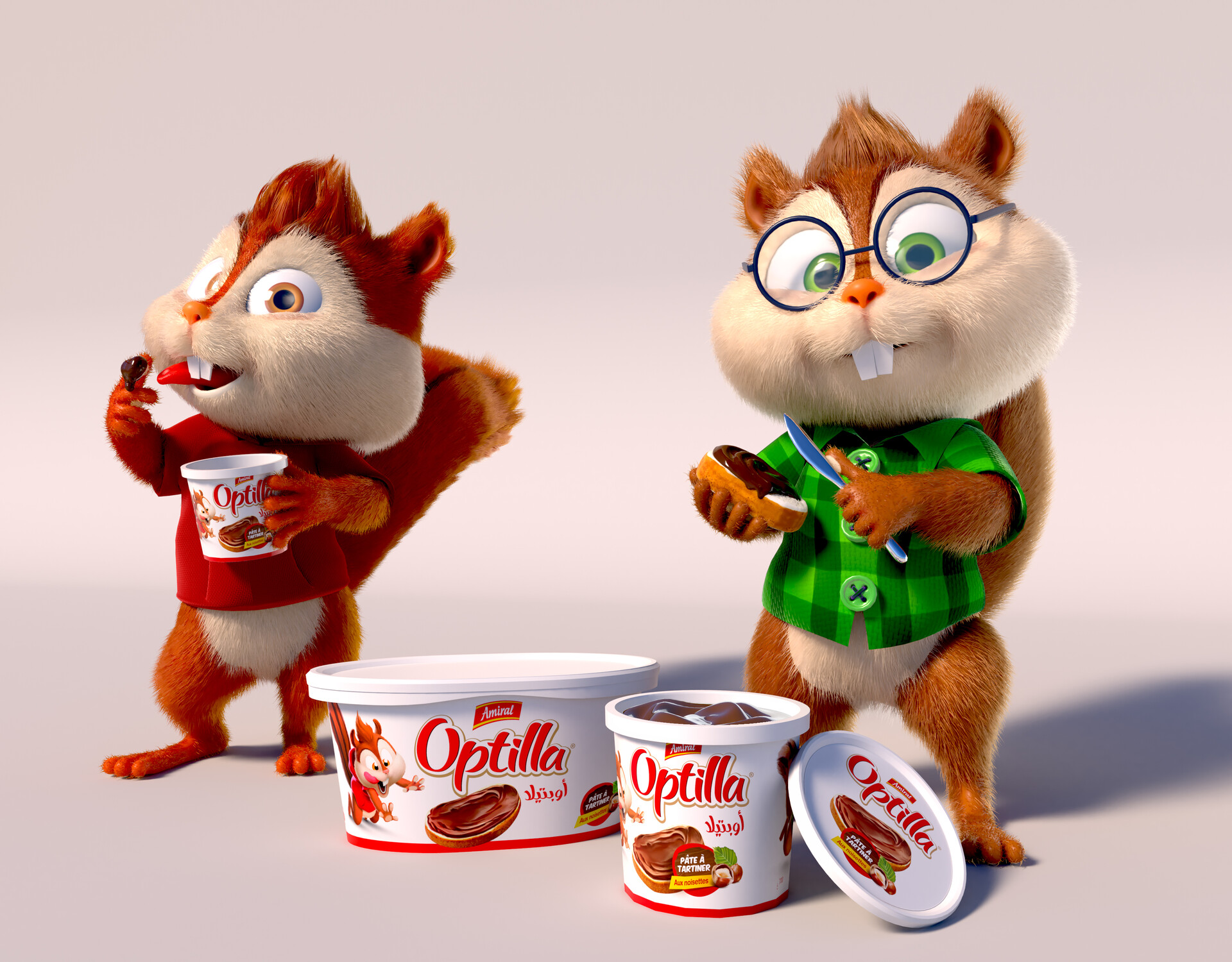 Red Chek - Hungry squirrels