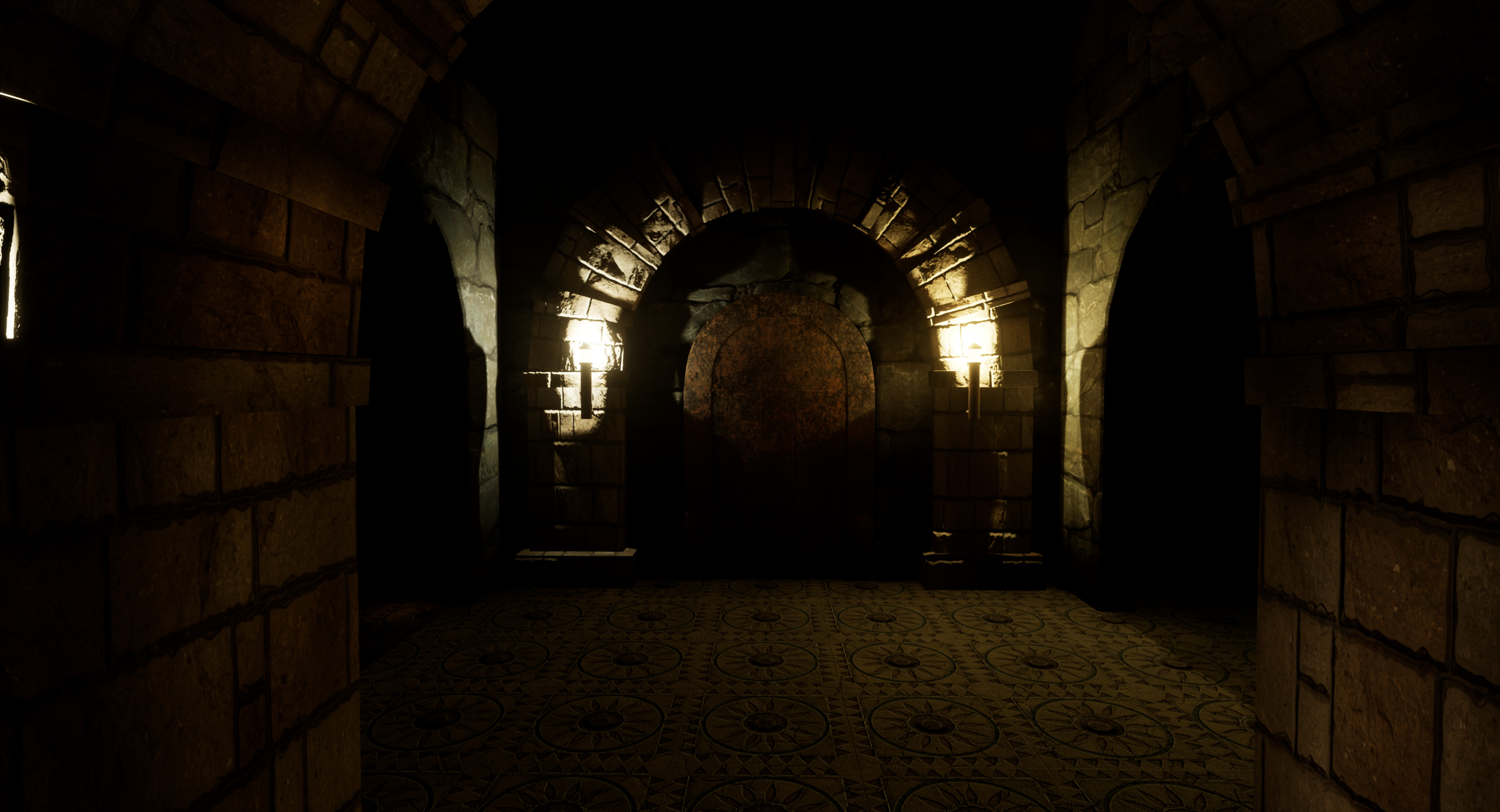 This image really shows the mood as if your coming up on a Boss Fight or something serious.