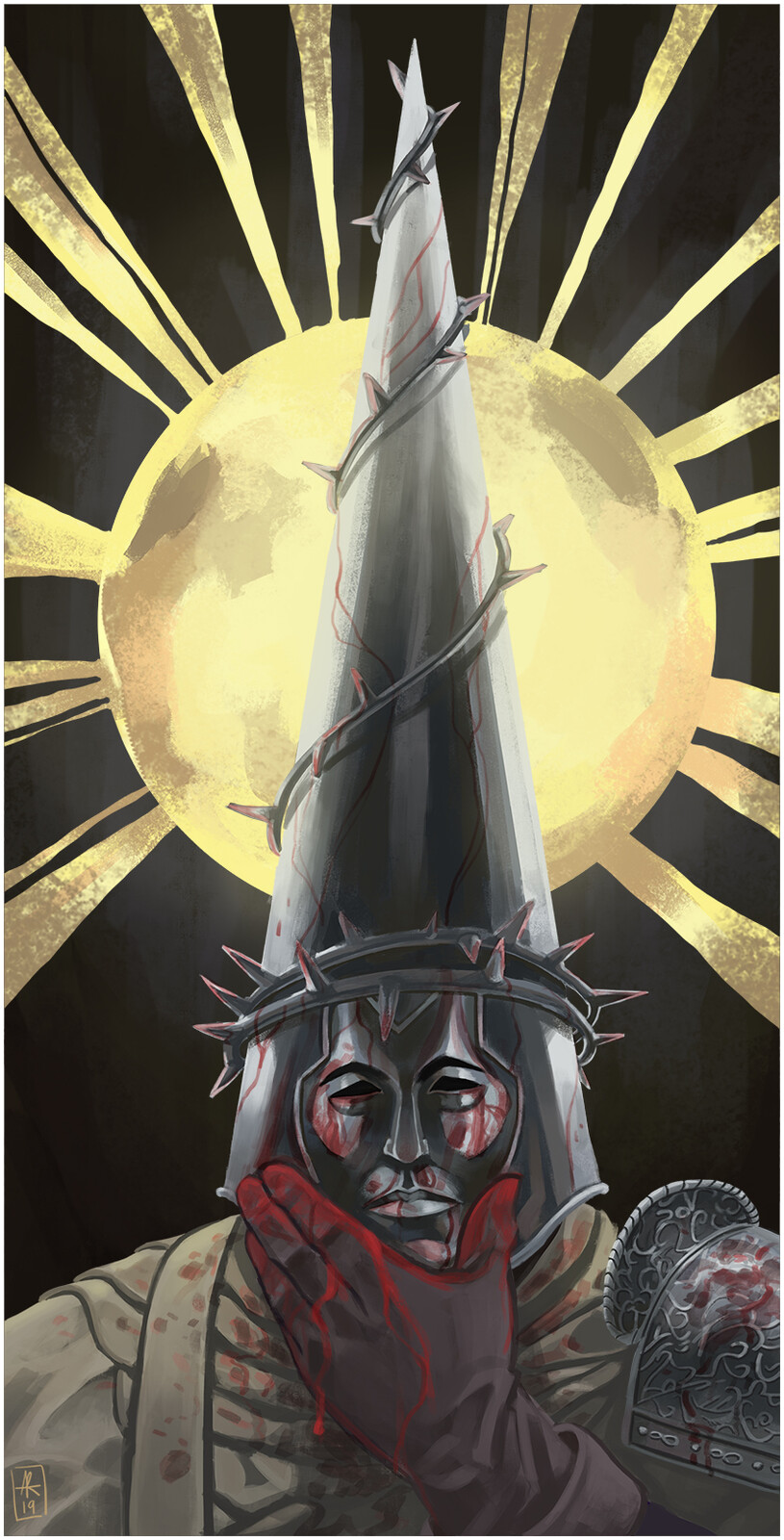 Blasphemous картины со свечами