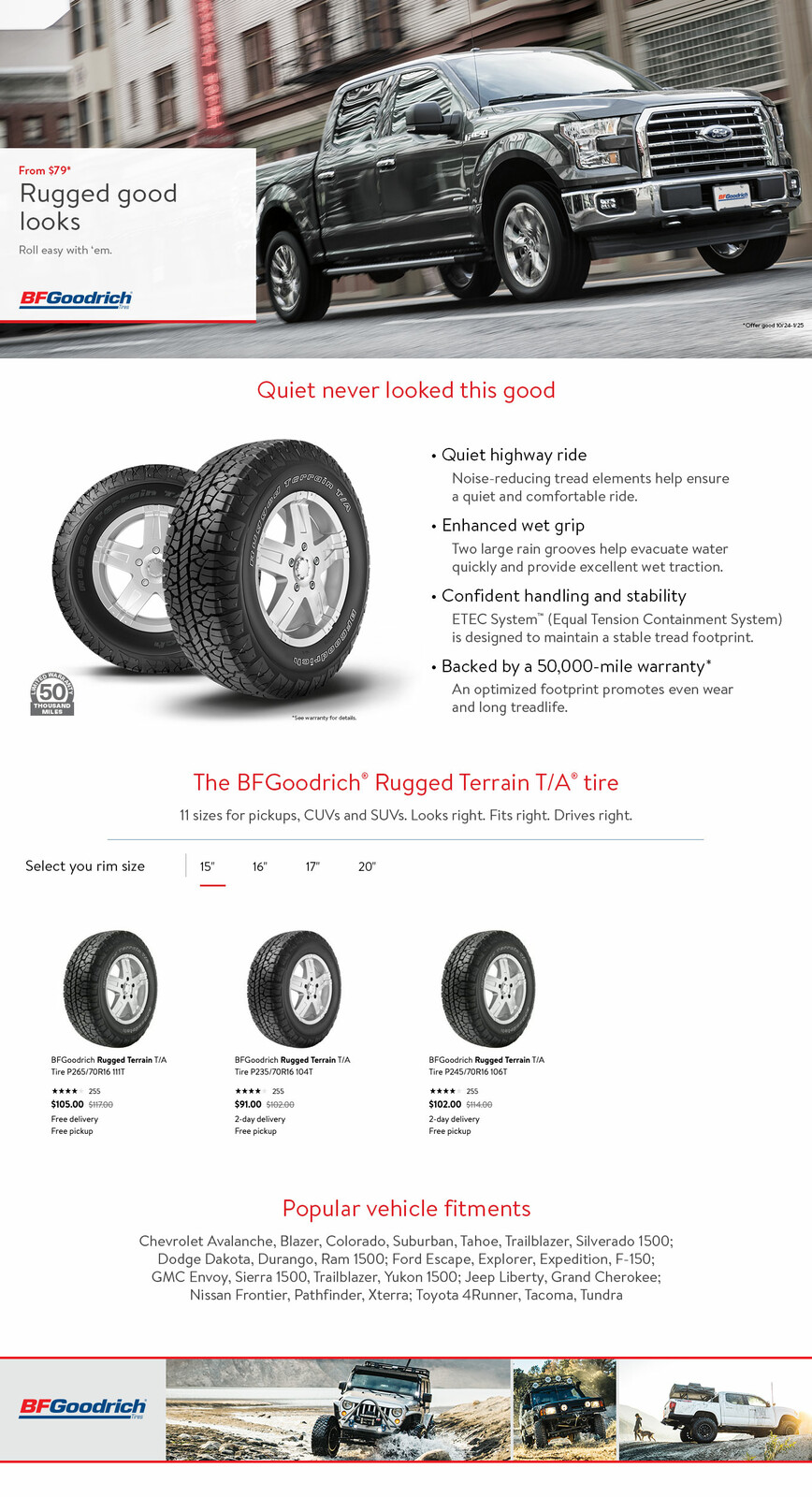 BFGoodrich Rugged Terrain Tires