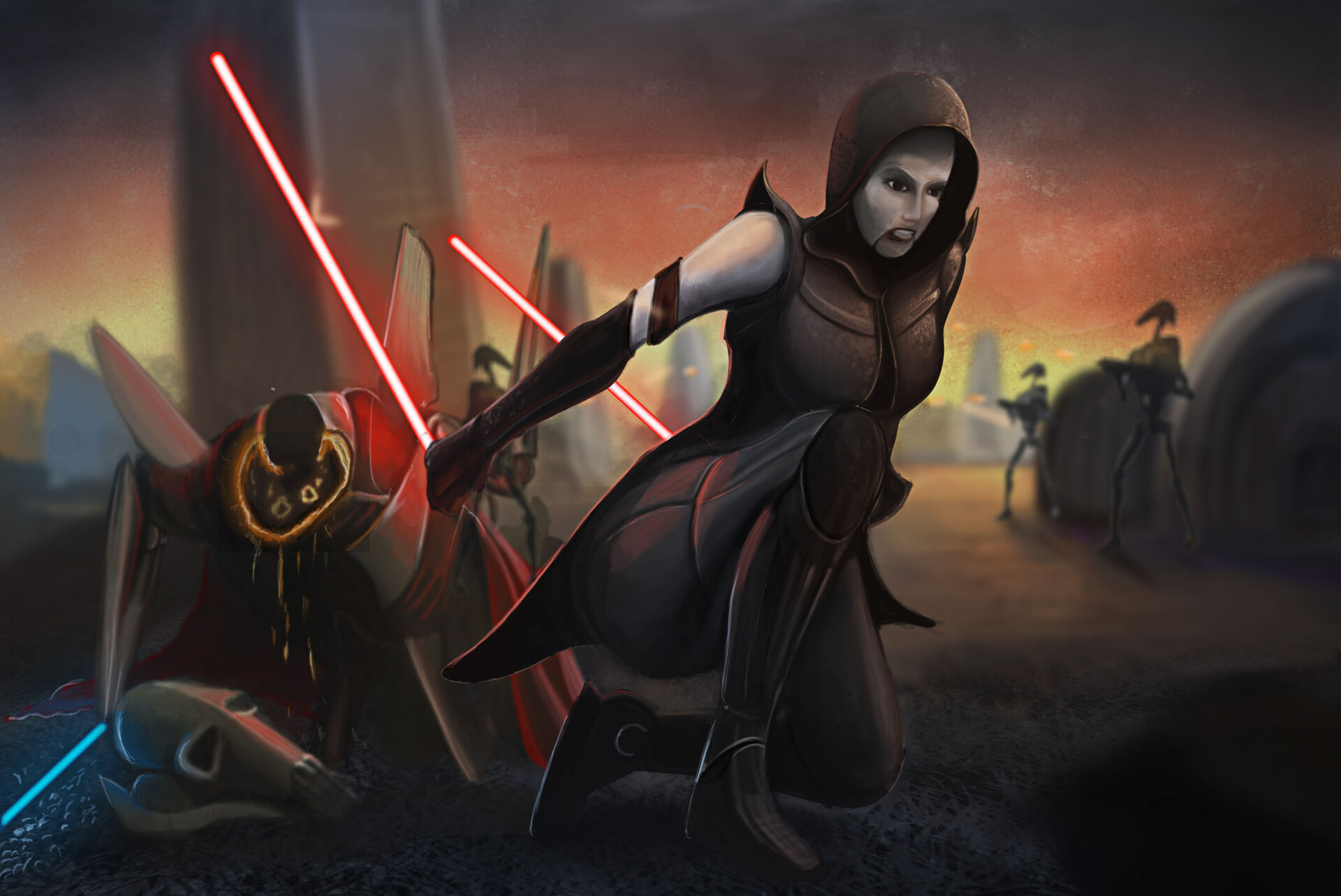 asajj ventress vs general grevious