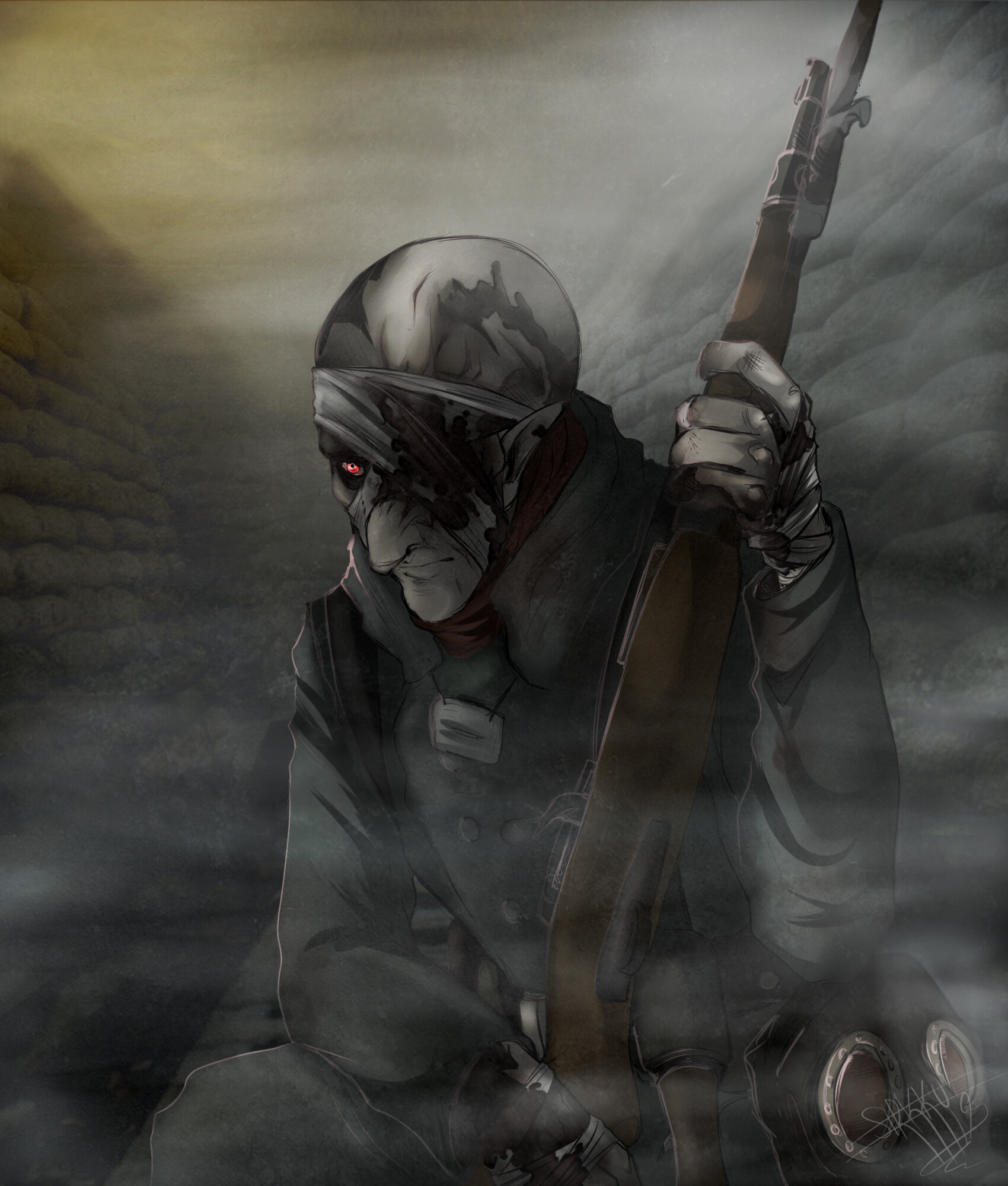 Artstation The Dead Man Sirkku Rundelin