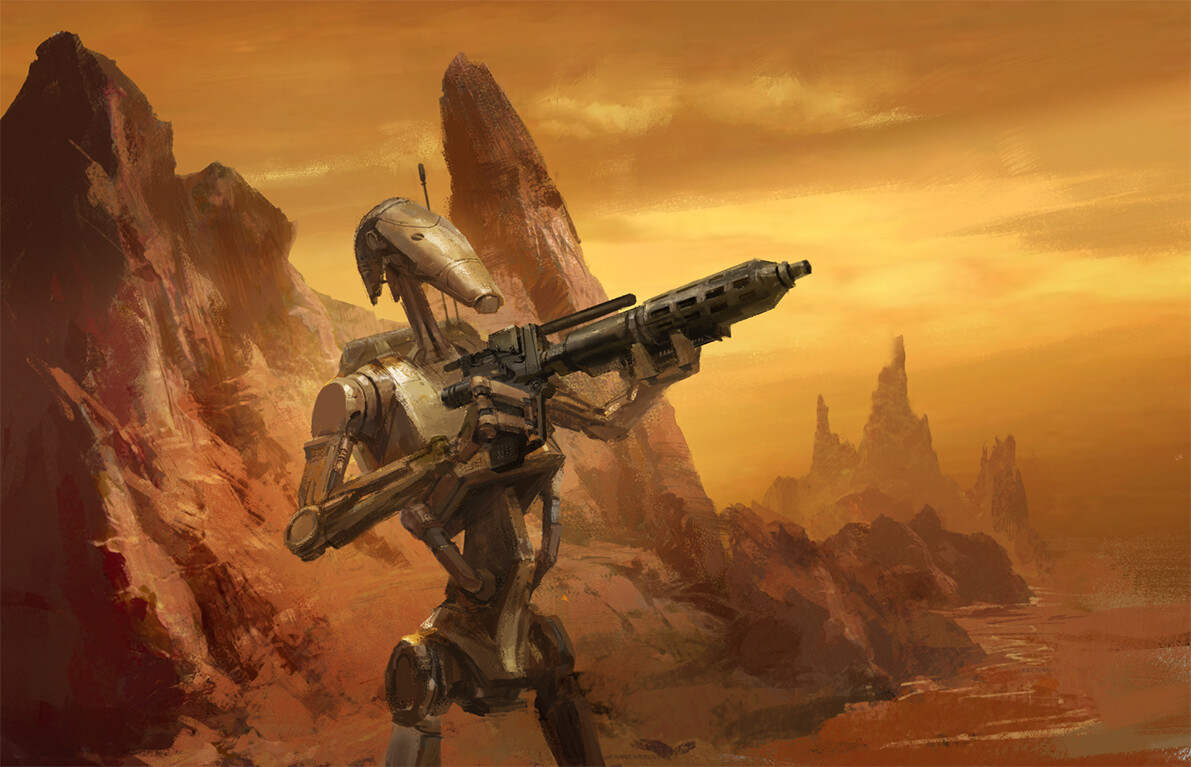 B1 Droids- Star Wars Legion by Calvin Chua.