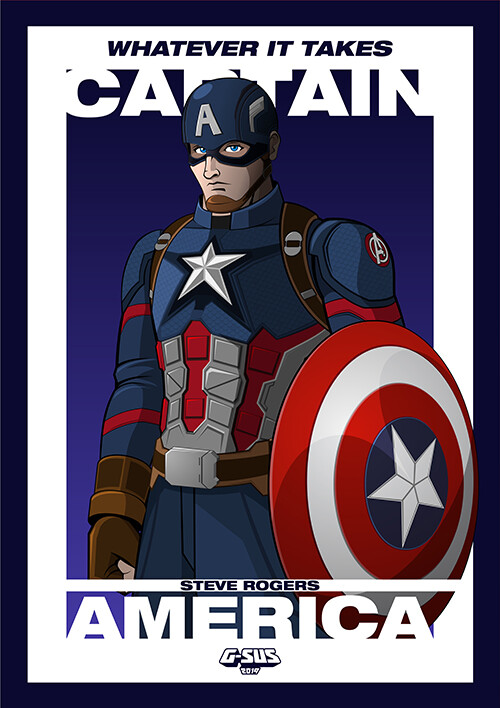 Artstation G Sus Art Avengers Endgame Captain America Art Print