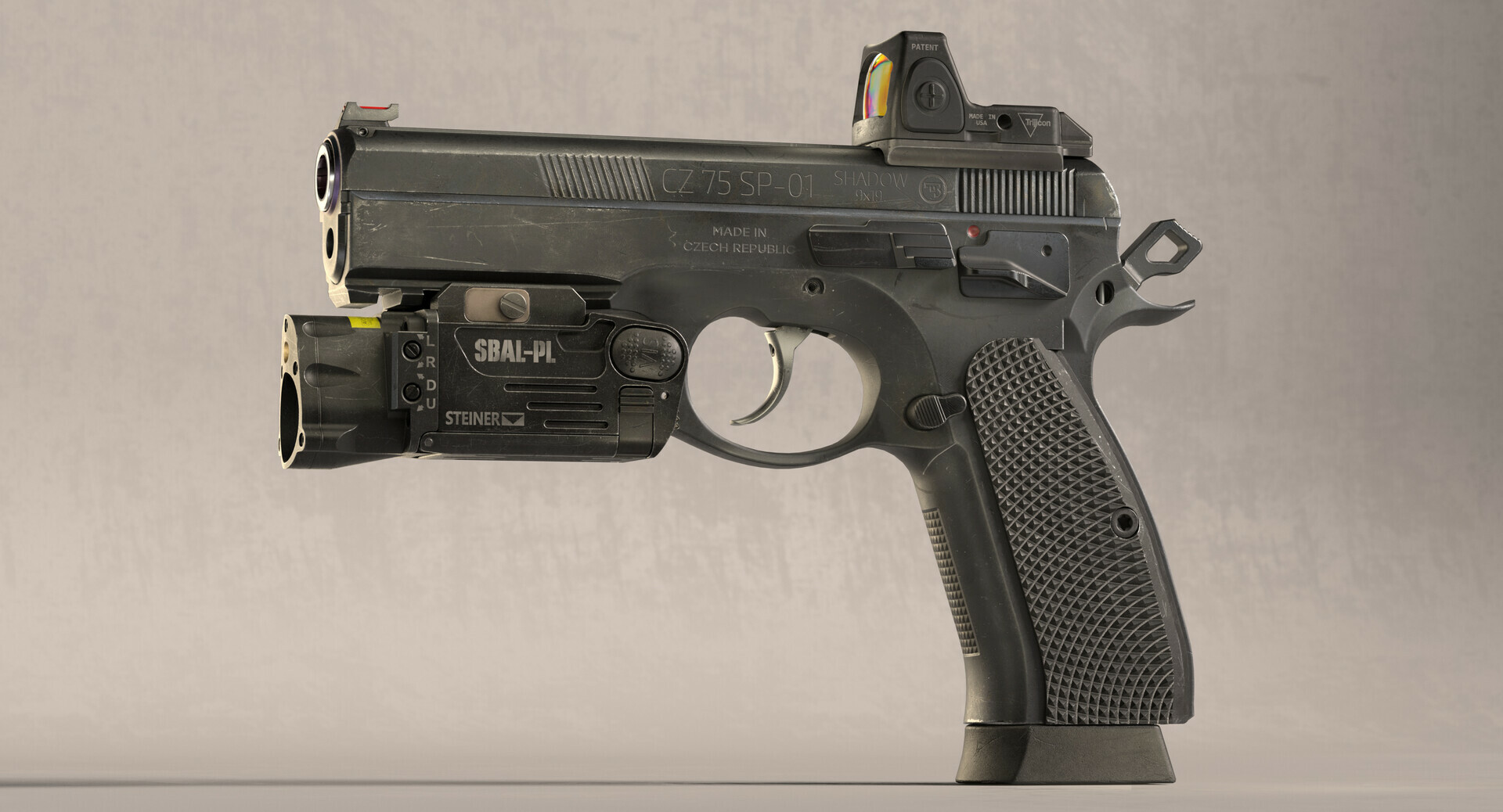 Artstation Cz 75 Sp01 Shadow Target Ii Sbal Pl Rmr Red Dot Sight Daulet Bekishev