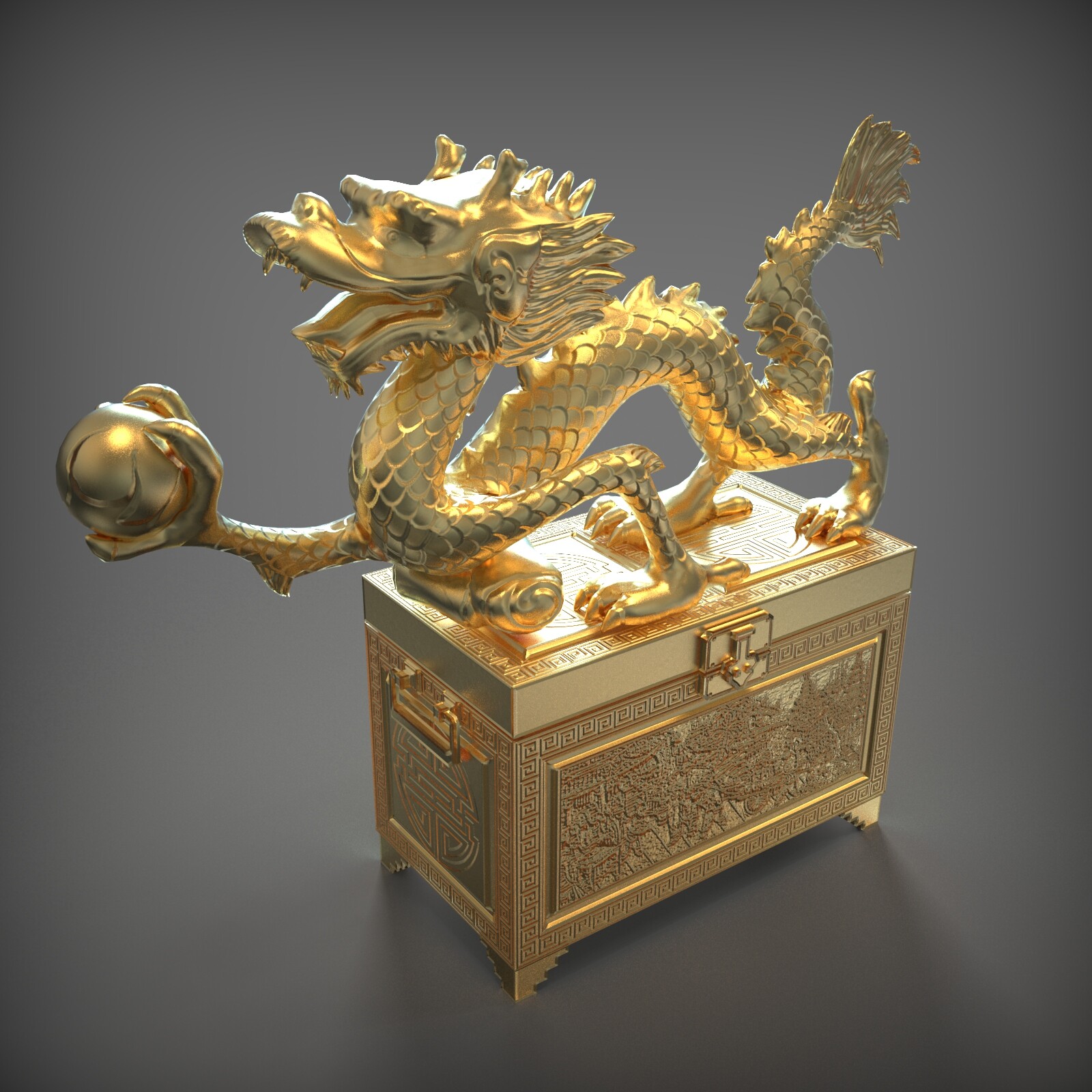 ArtStation - Gold Dragon