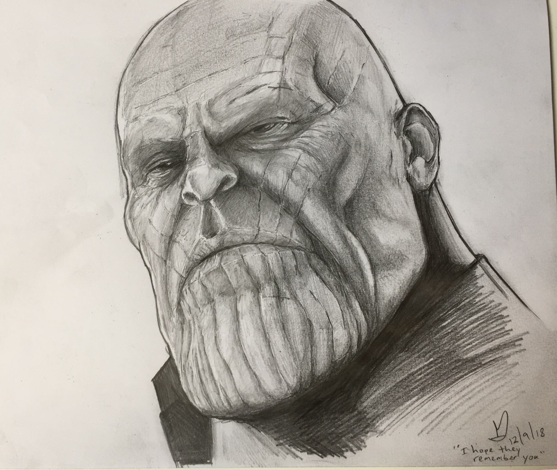 Thanos Drawing by T Cundrawan  Saatchi Art
