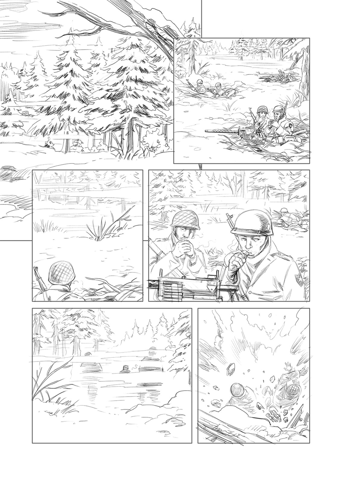 Planche 2
Version crayonée