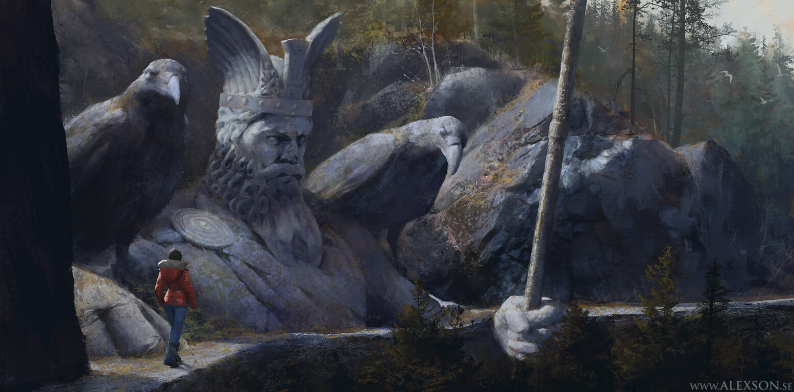 Odin statue