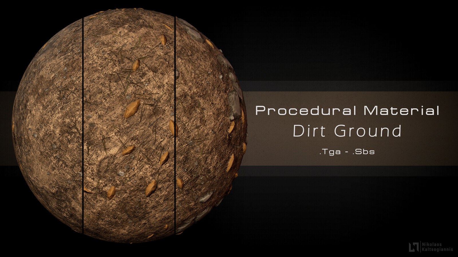 Srore: https://www.artstation.com/nickoxart/store/NKXd/procedural-dirt-ground-material-3-variations
