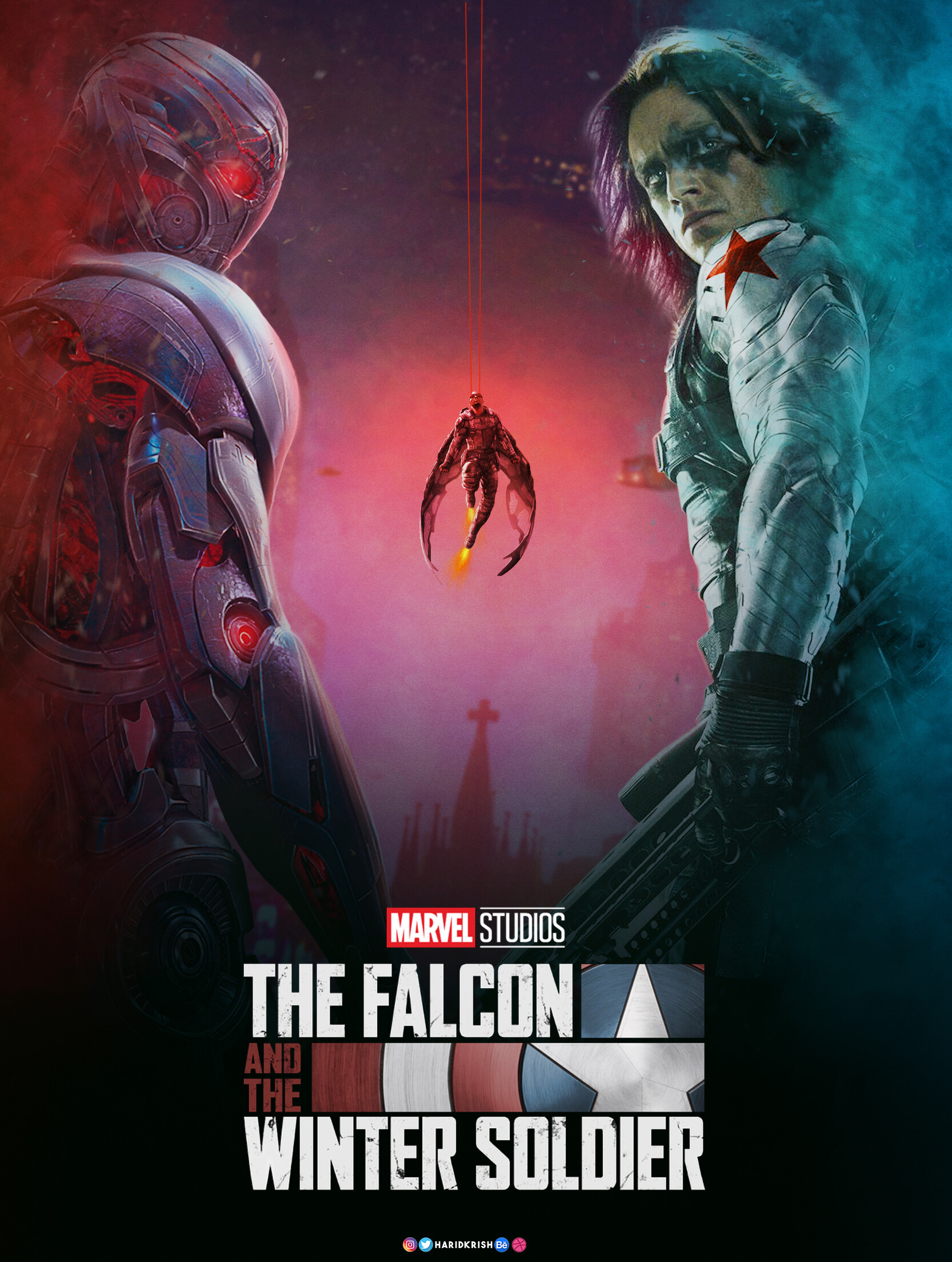 Artstation Falcon And The Winter Soldier Series Poster Hari Krish