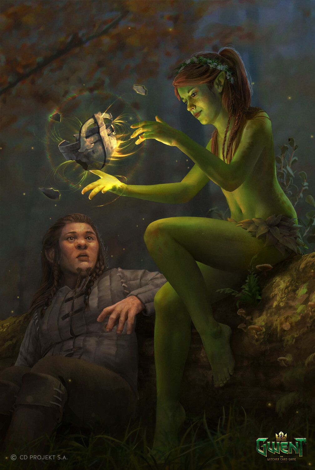 Gwent Dryad Enchantress Aleksandra Wojtas Dryads The Witcher Dungeons And Dragons Art