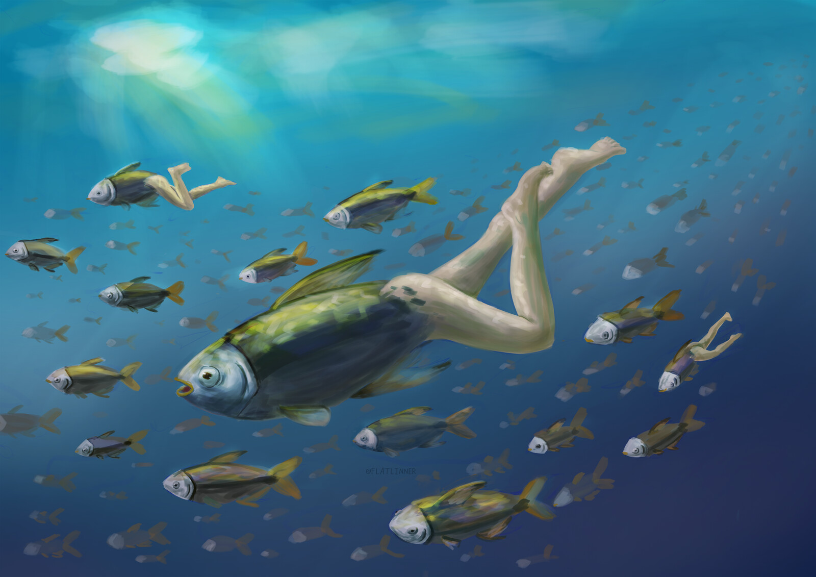 Artstation Sereia Invertida Luciano Landim