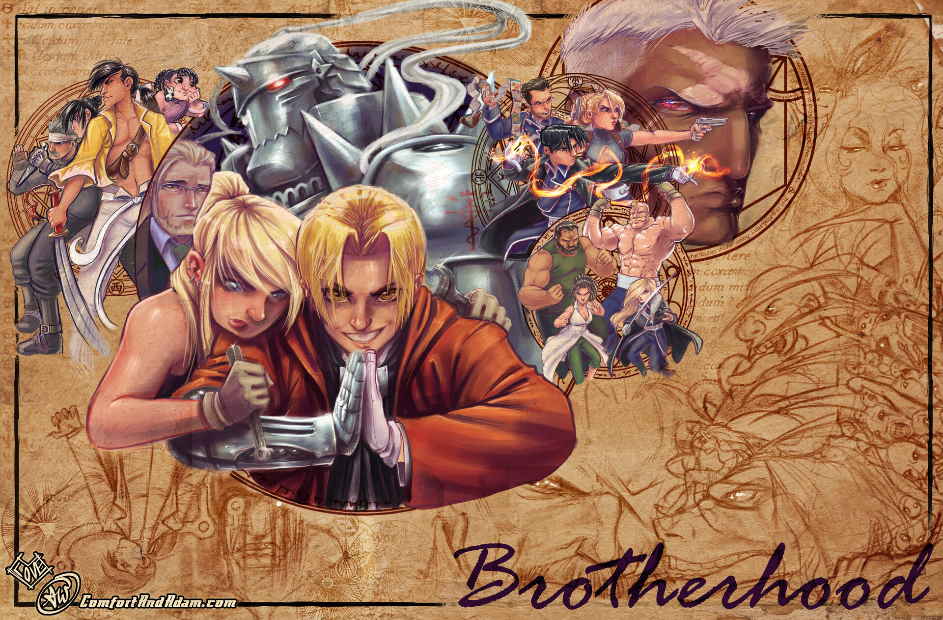 ArtStation - Fullmetal Alchemist Brotherhood Character Portraits