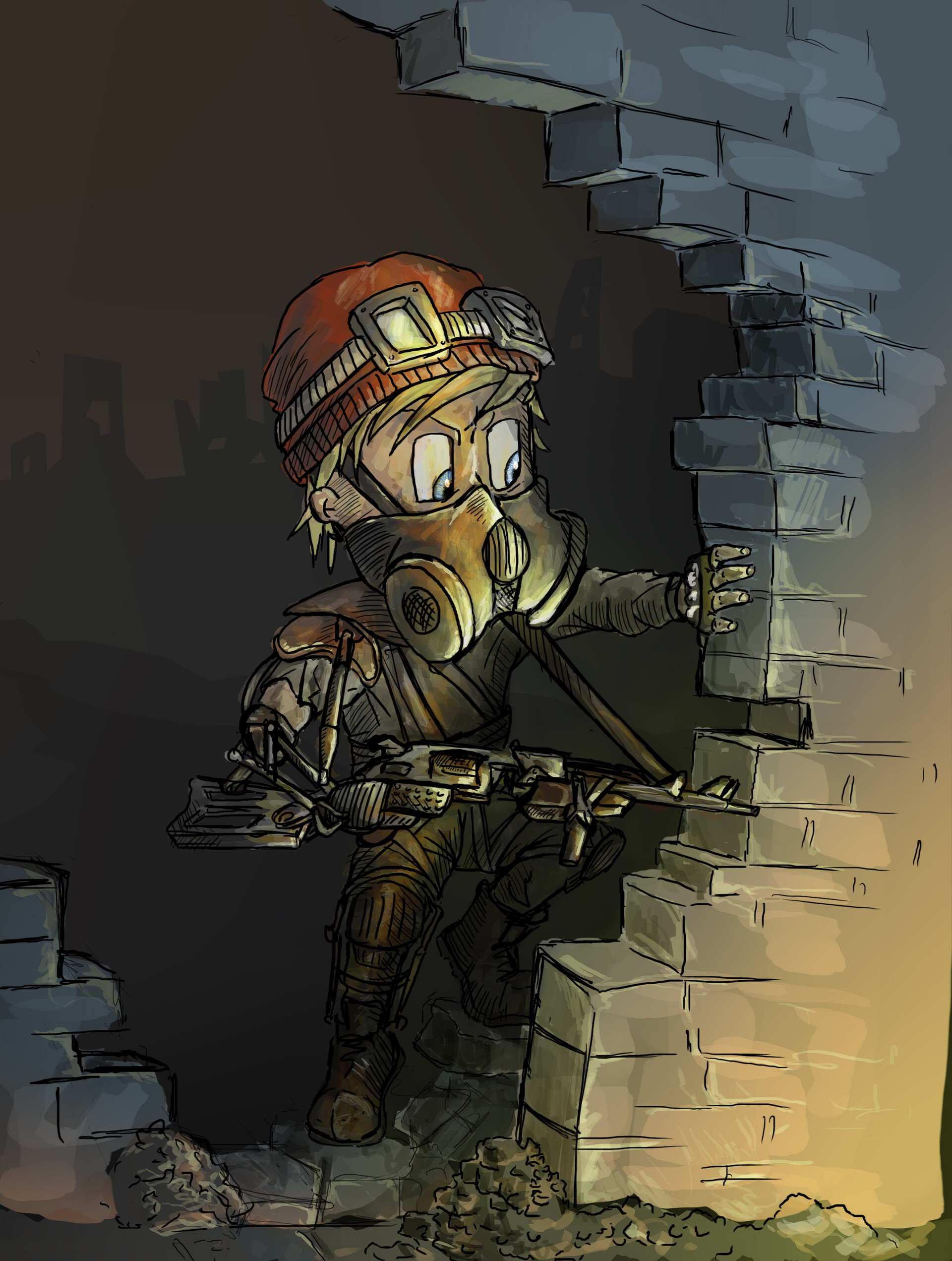 ArtStation Postapocalyptic Child