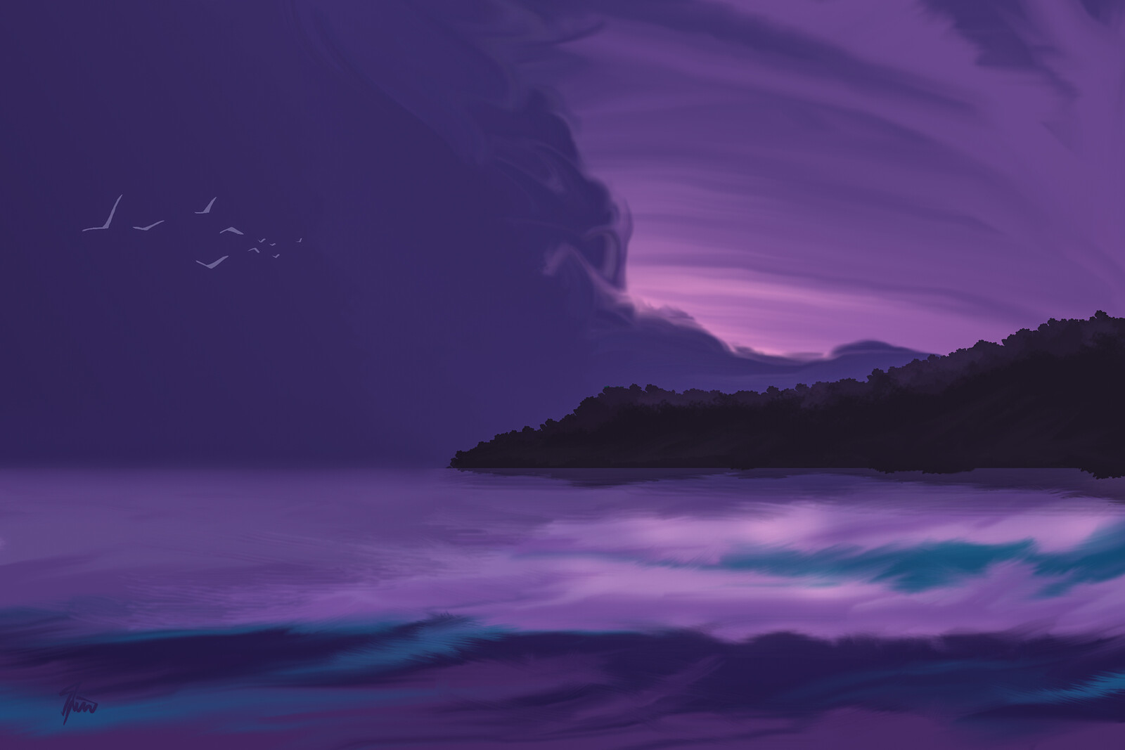 Purple Sunset аниме