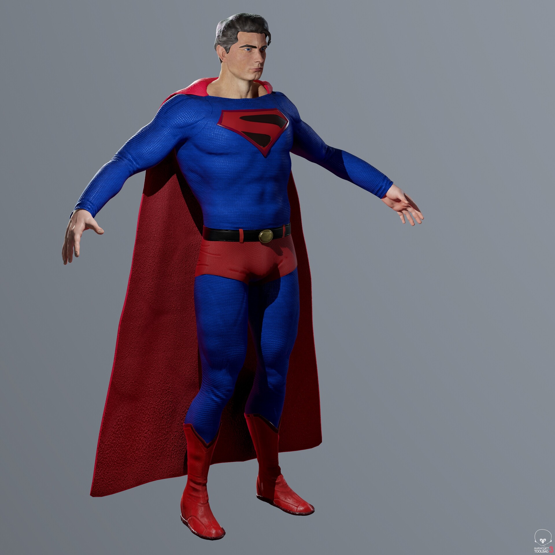 ArtStation - Brandon Routh Superman Suit Man of steel