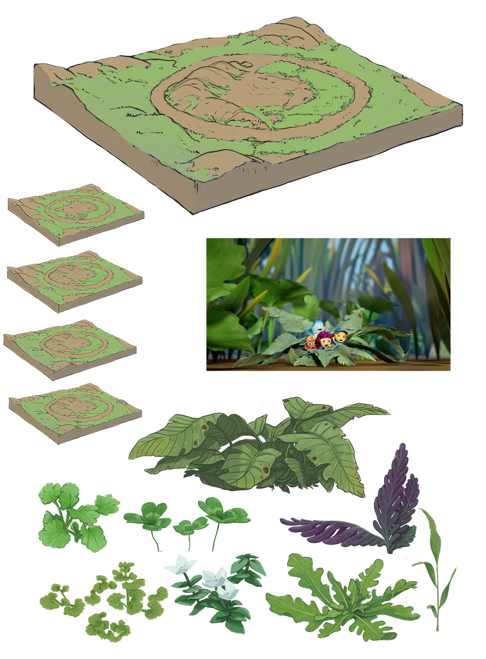 key bg overview design of the full garden set with specialty plants