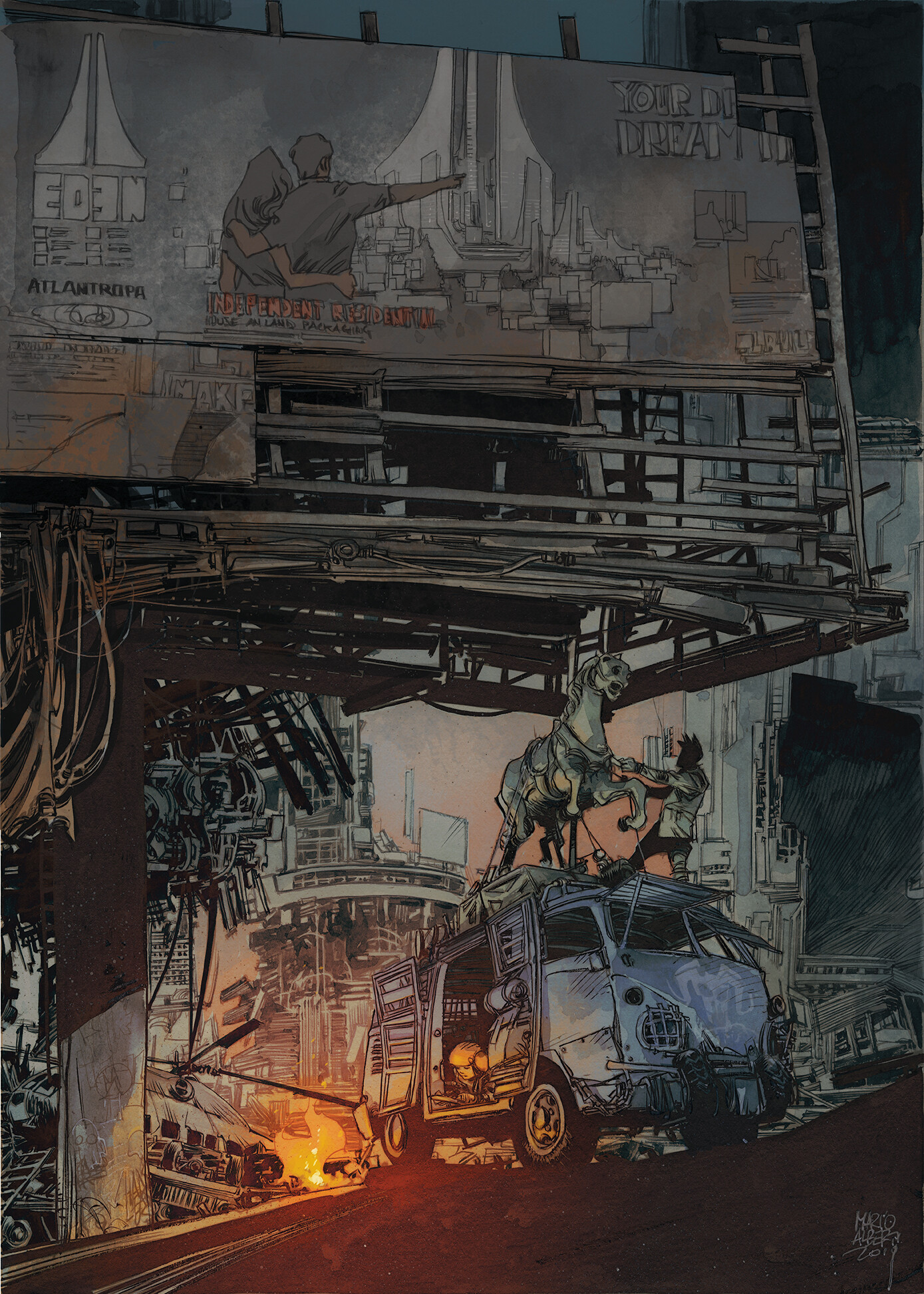 Mario Alberti The Wall 1 Variant Cover