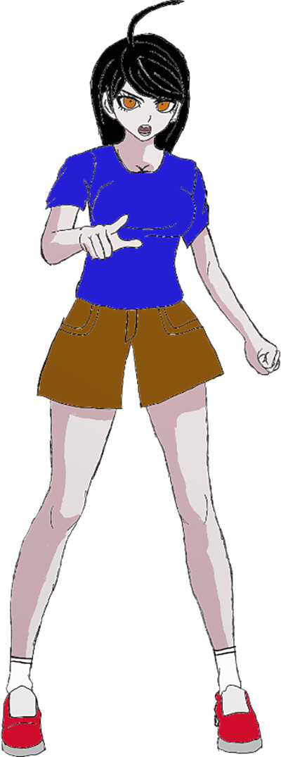 Artstation Female Danganronpa Protagonist Eric Balsalobre Adventurer!kirigir sprite edit based off of @amamistery's design !! female danganronpa protagonist eric