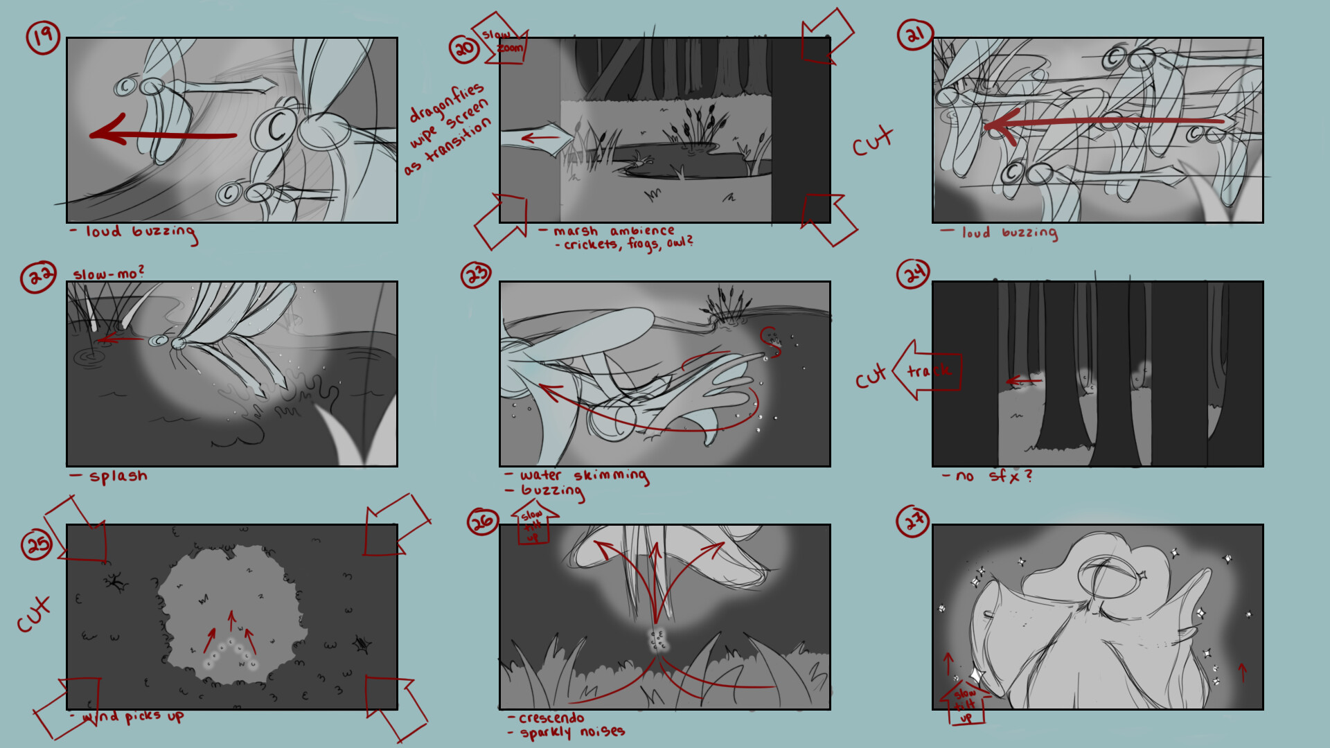 Hannah May Culminate Initial Storyboards