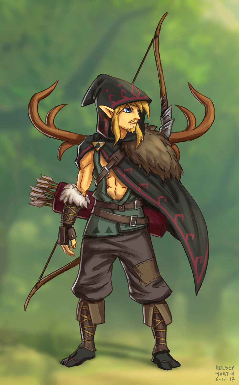 Art Of Kelsey Martin The Legend Of Zelda Breath Of The Wild Broken Link