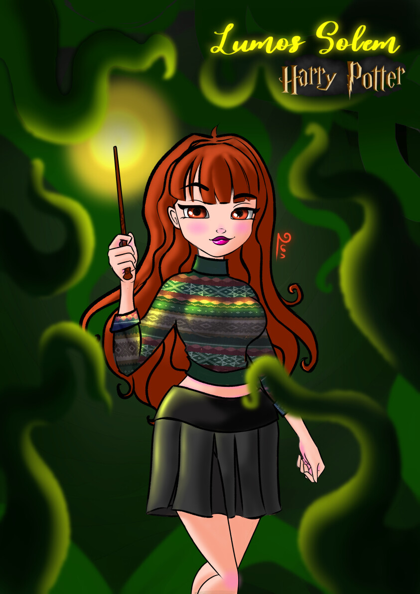 Artstation Inktober Week 2 Hermione Granger And Devil Snares